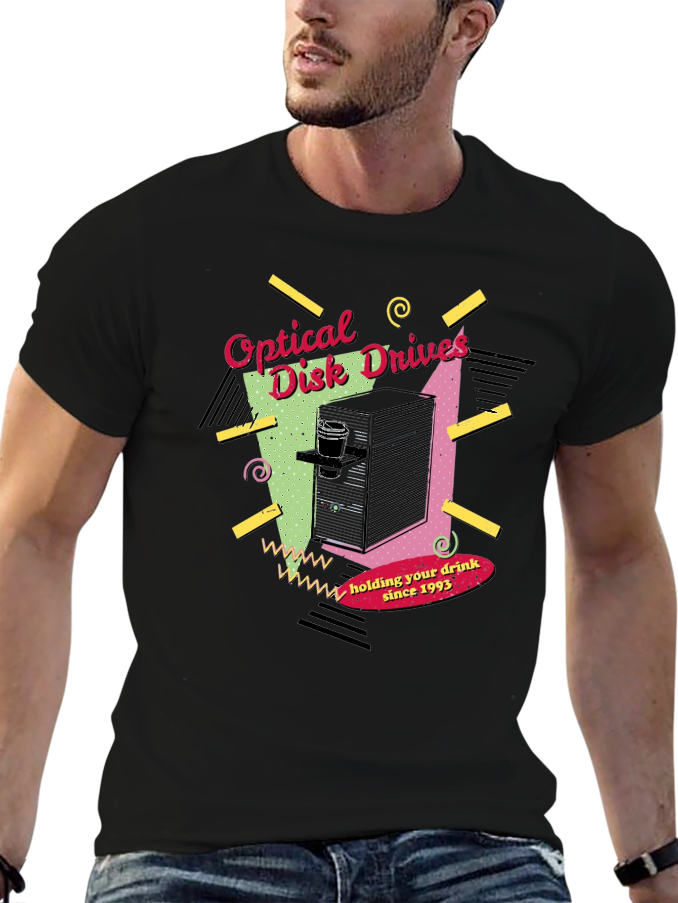 Optical Disk Drives Drink Holder T-Shirt