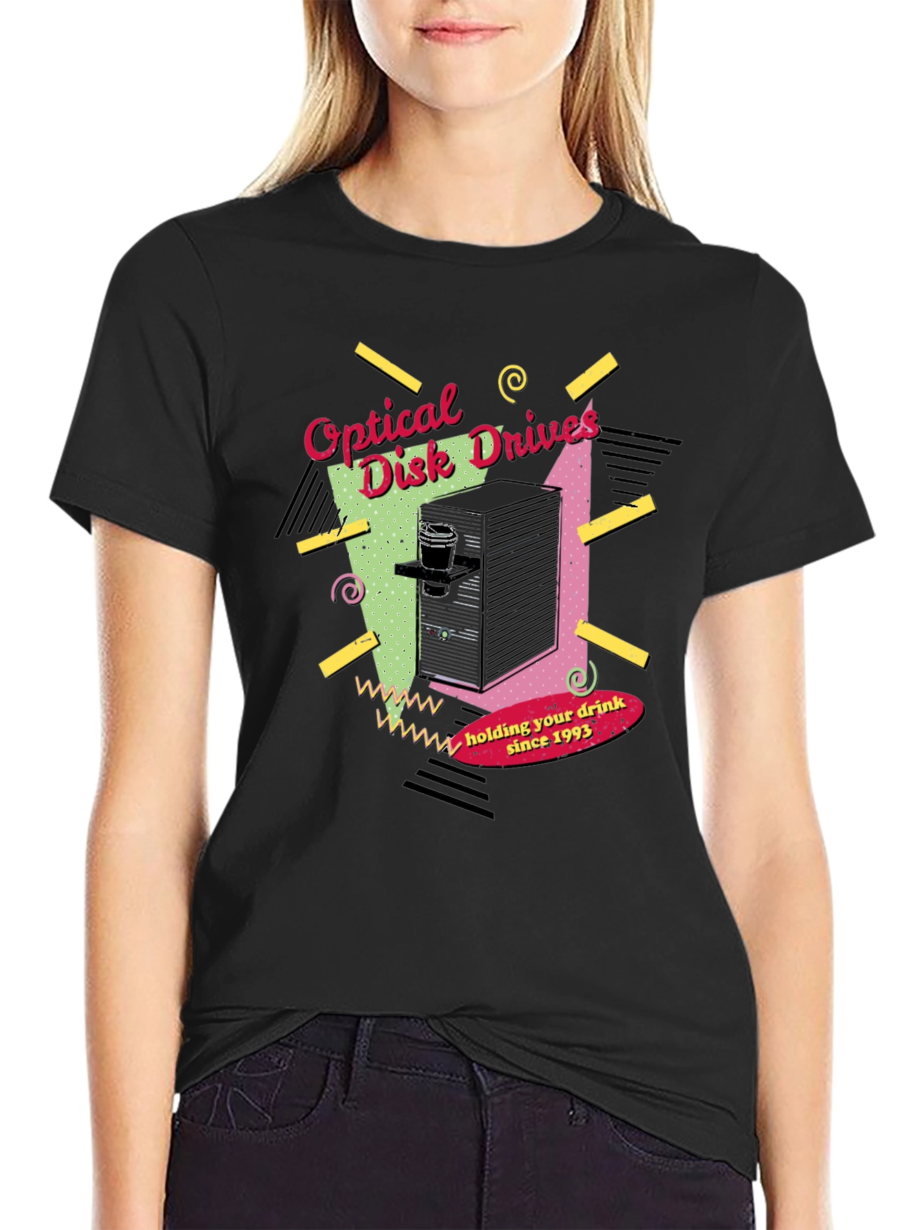 Optical Disk Drives Drink Holder T-Shirt