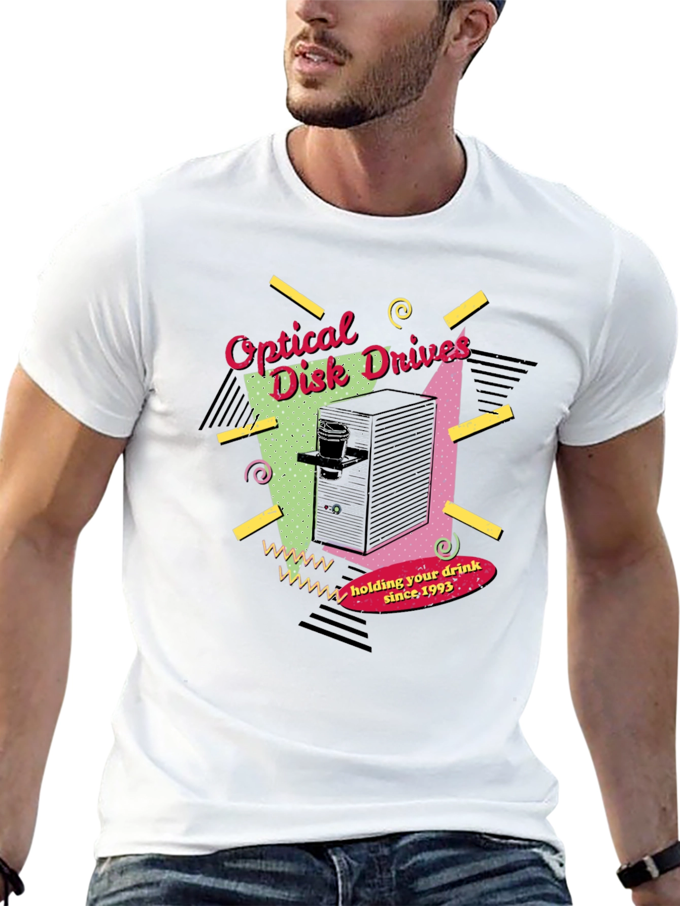 Optical Disk Drives Drink Holder T-Shirt