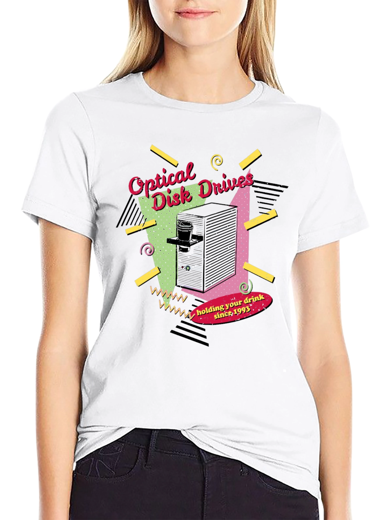 Optical Disk Drives Drink Holder T-Shirt