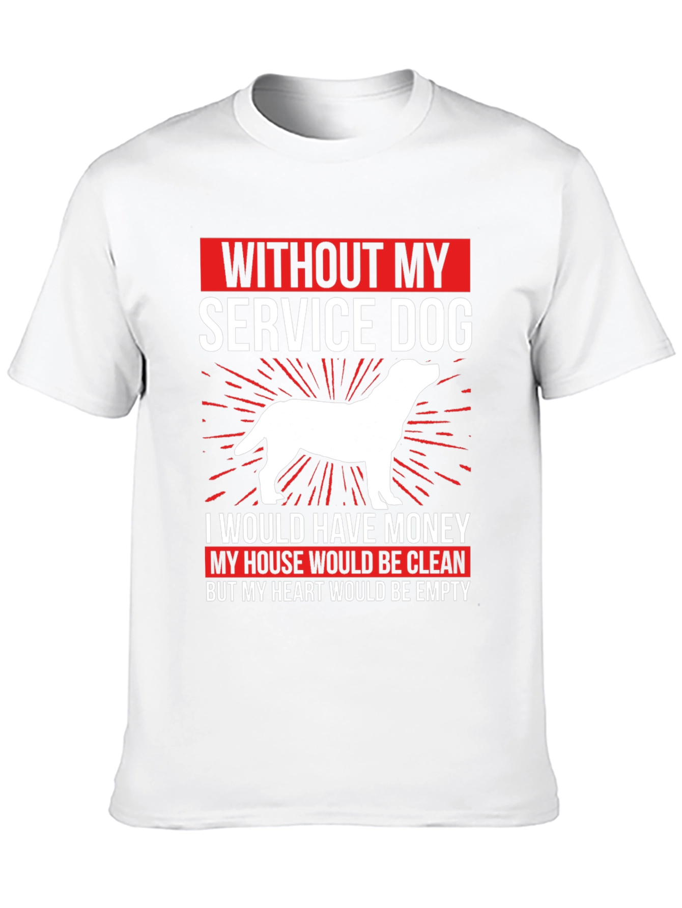 Service Dog T-Shirt - Heartfelt Dog Lover Tee