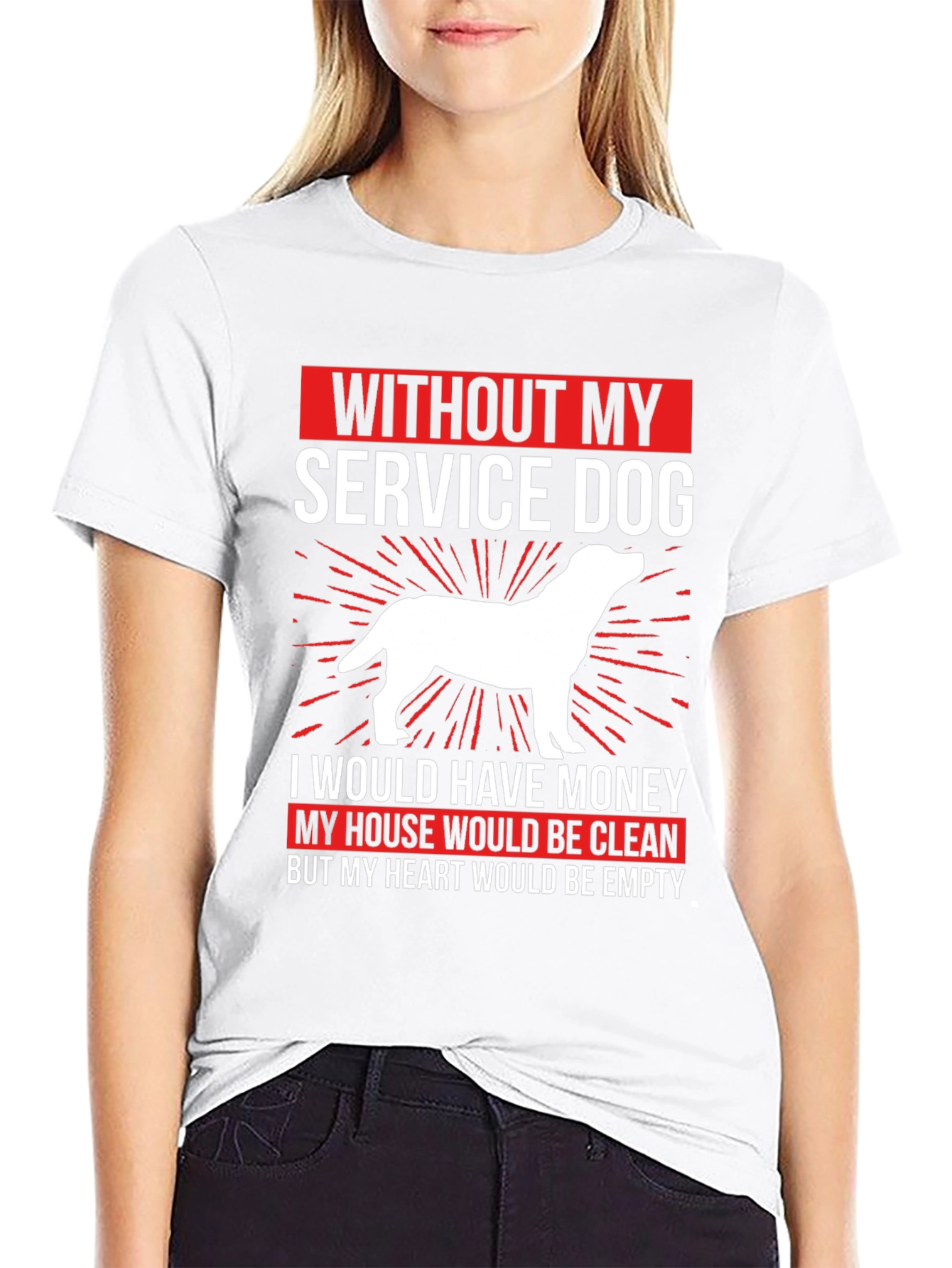 Service Dog T-Shirt - Heartfelt Dog Lover Tee