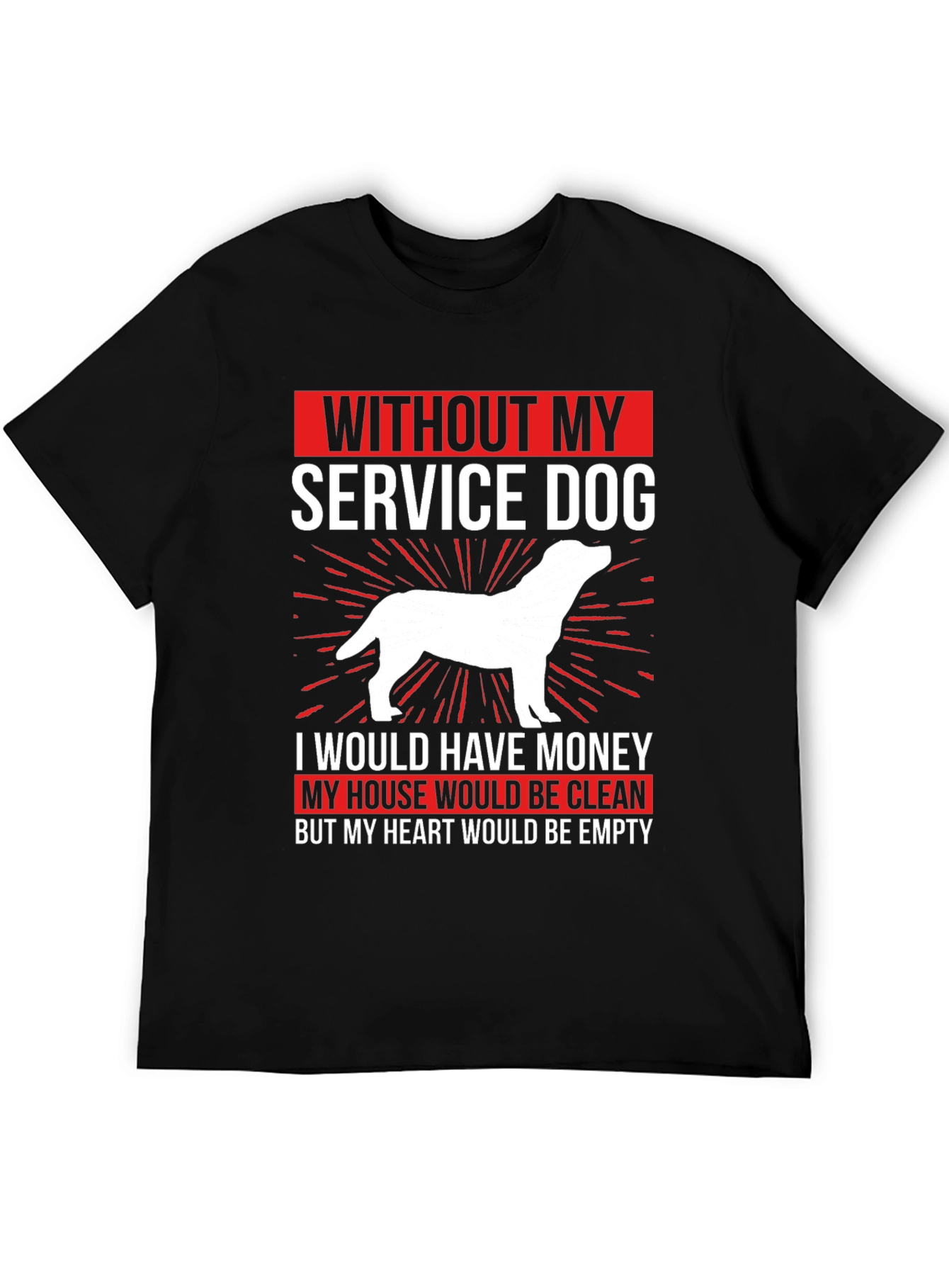 Service Dog T-Shirt - Heartfelt Dog Lover Tee