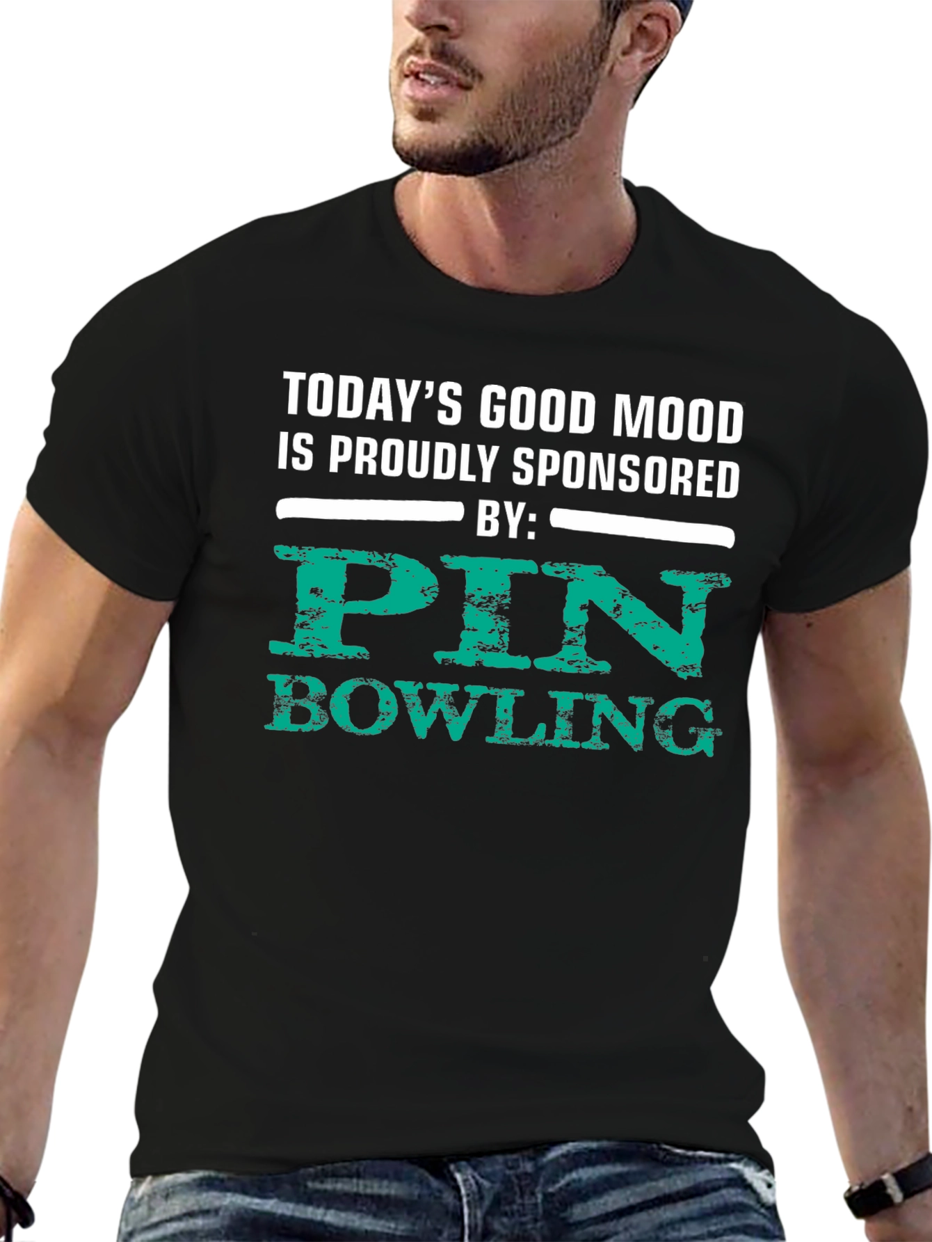 Pin Bowling Sponsored T-Shirt - Good Mood Tee