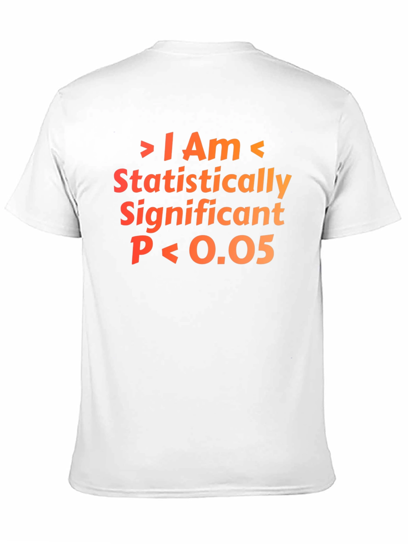 Statistically Significant P<0.05 T-Shirt - Black Cotton Blend