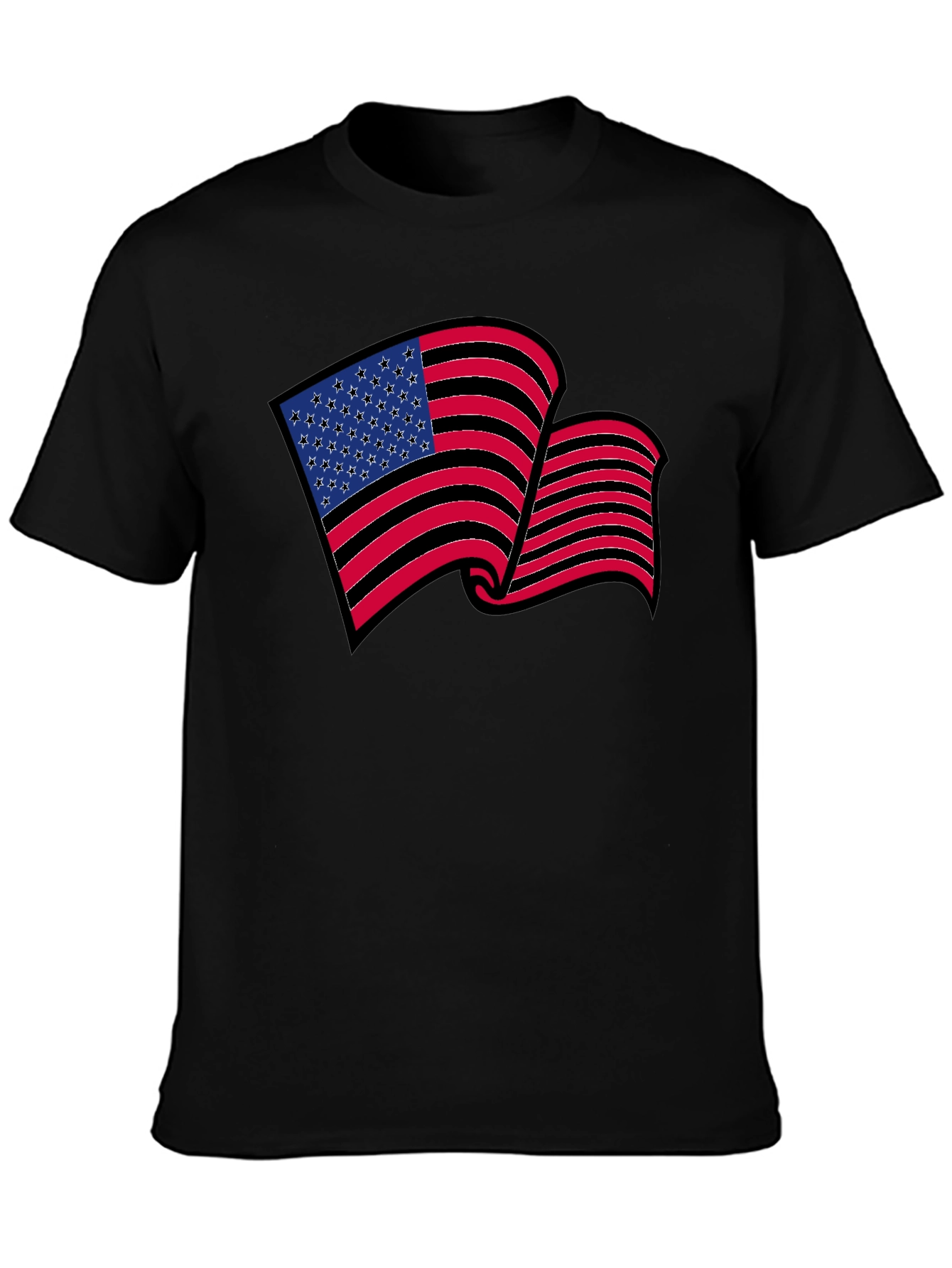 American Flag Graphic T-Shirt