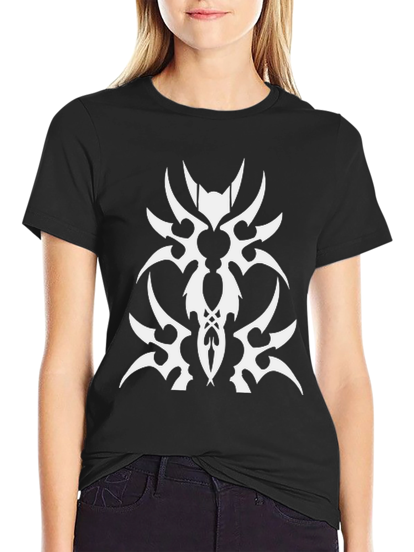 Tribal Art Black T-Shirt - Unique Graphic Tee