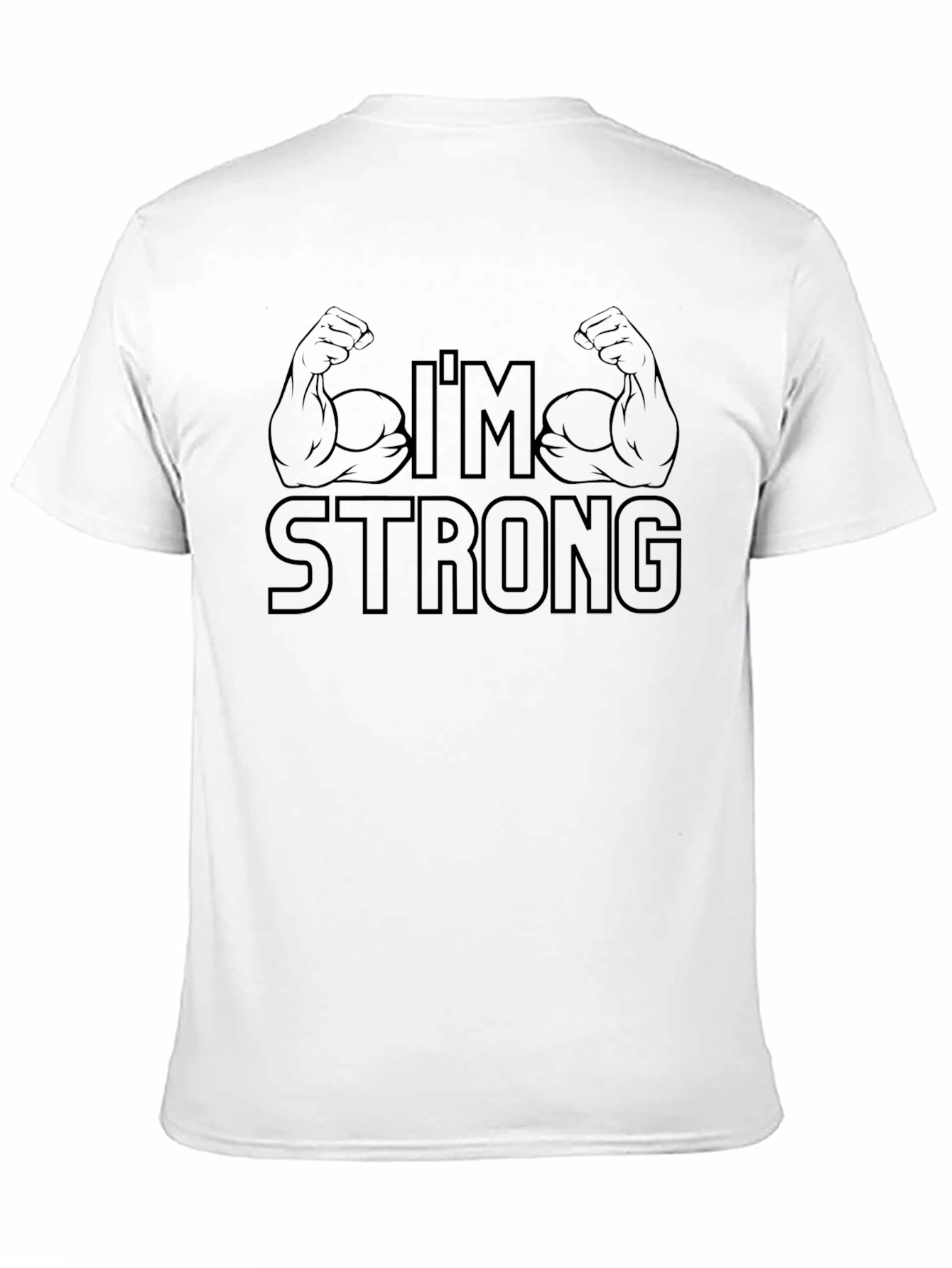 Im Strong Mens Graphic Tee - Black