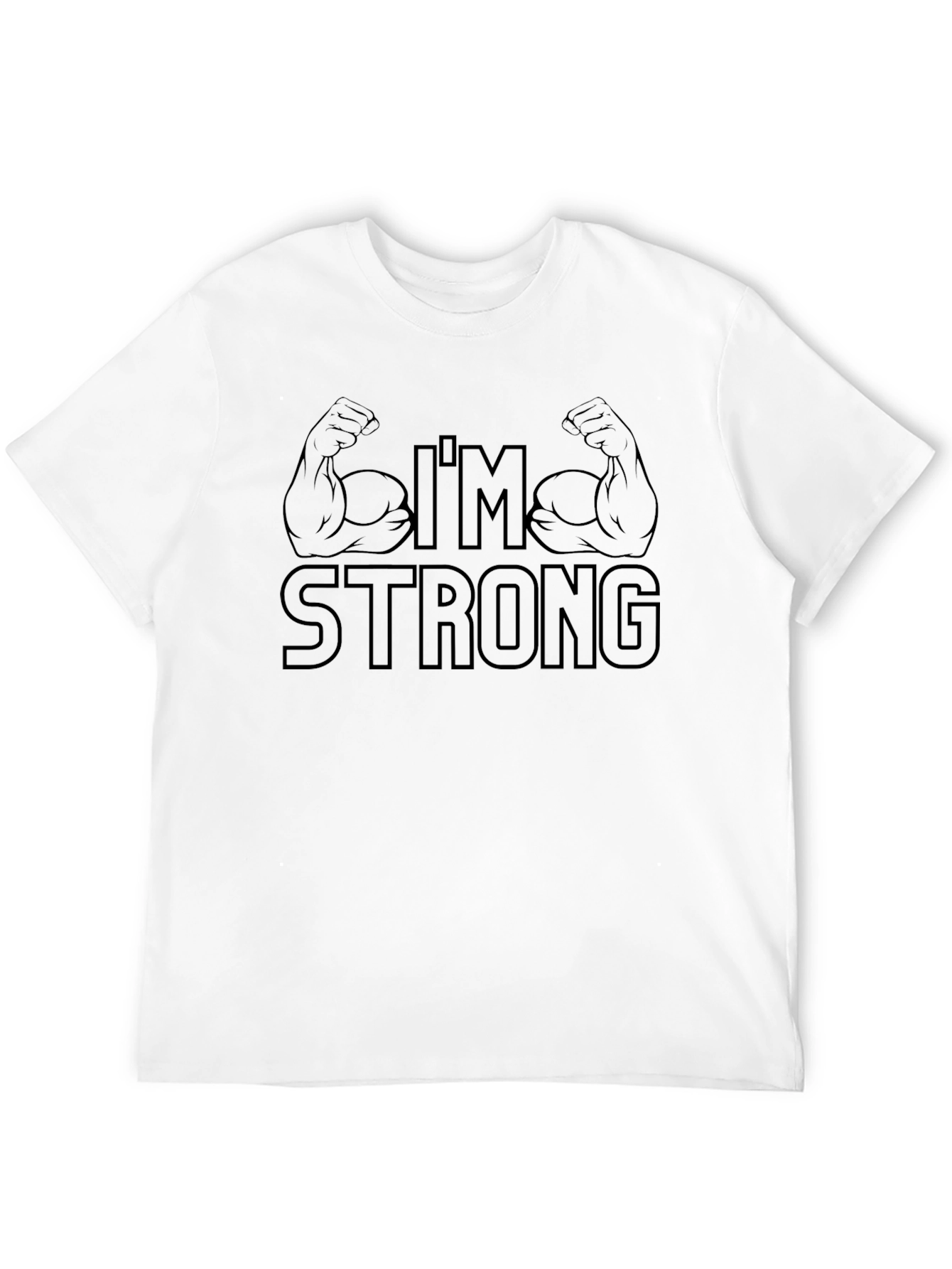 Im Strong Mens Graphic Tee - Black
