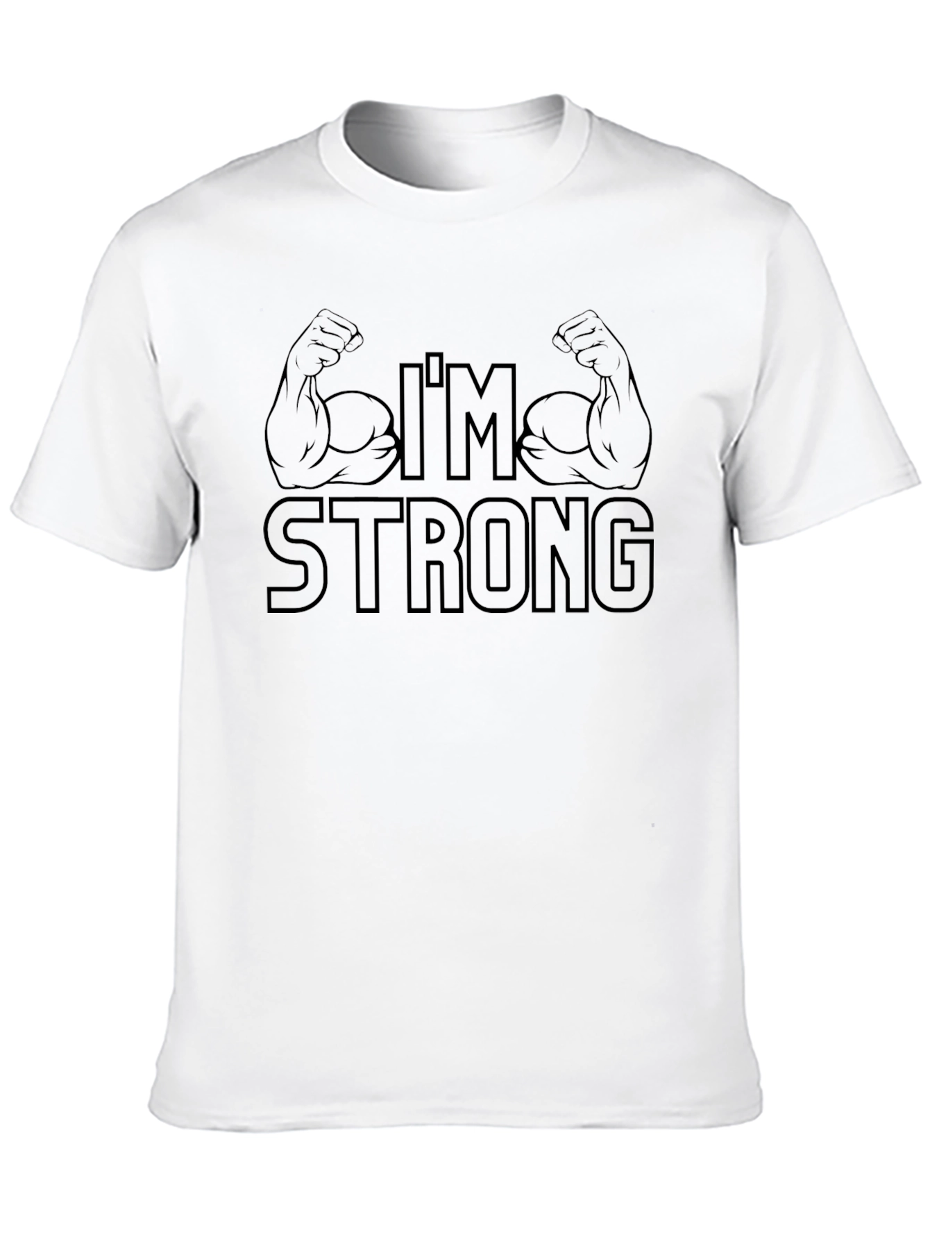 Im Strong Mens Graphic Tee - Black