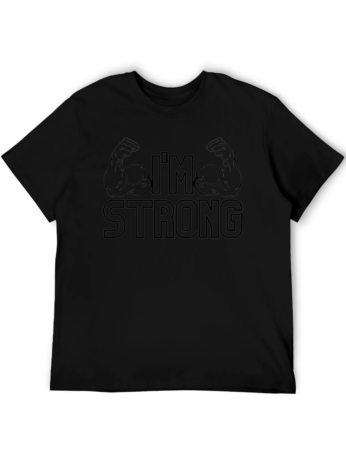 Im Strong Mens Graphic Tee - Black