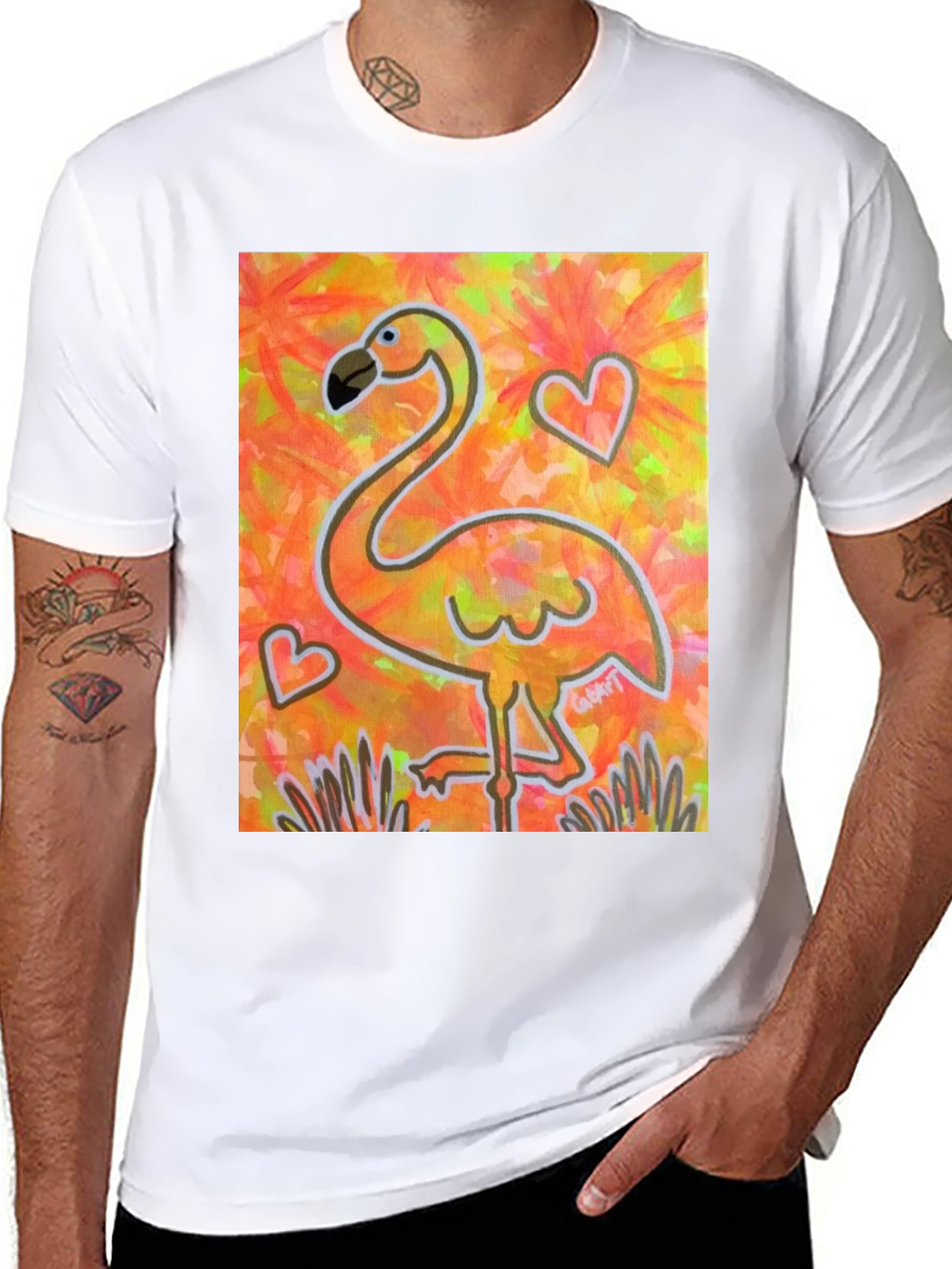 Fun Flamingo Graphic Tee - Stylish & Unique Design