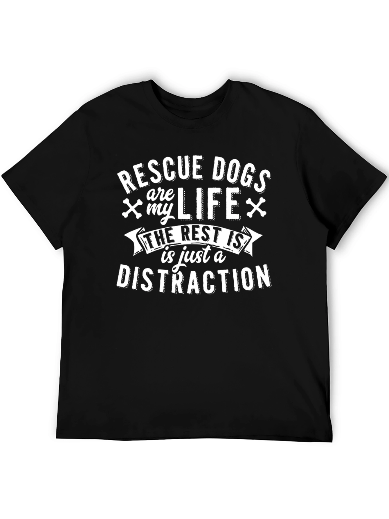 Rescue Dogs Are My Life Graphic Tee