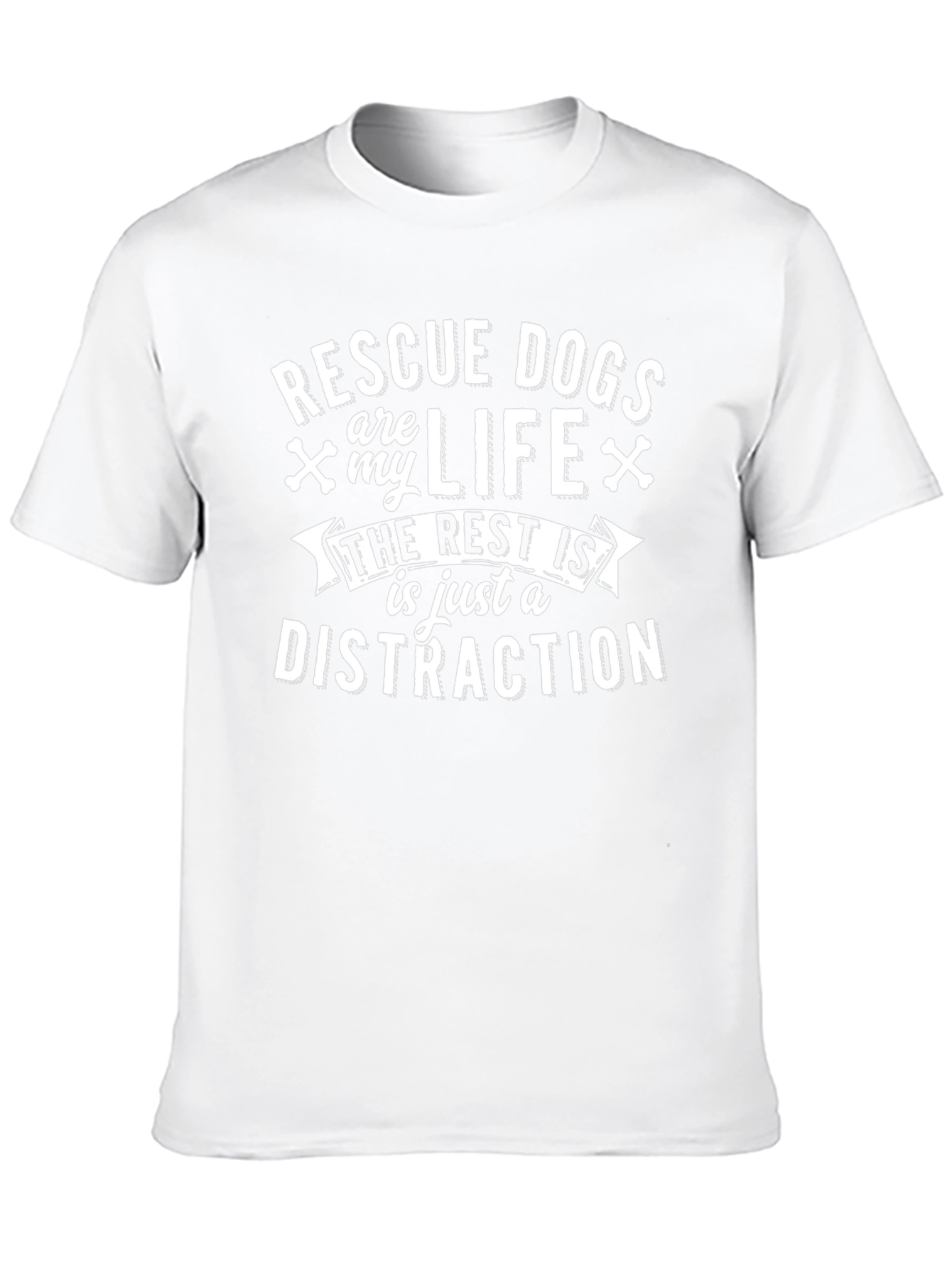 Rescue Dogs Are My Life Graphic Tee