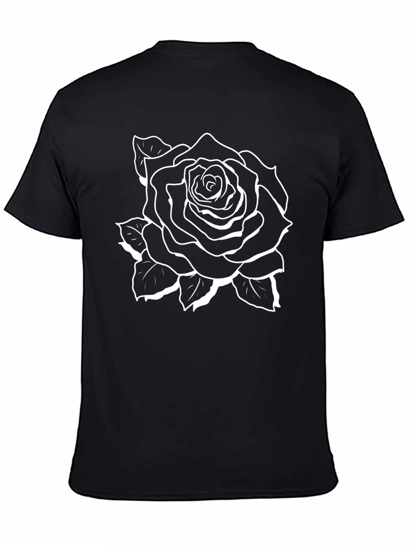 Black Rose Graphic Tee - Stylish Casual Wear