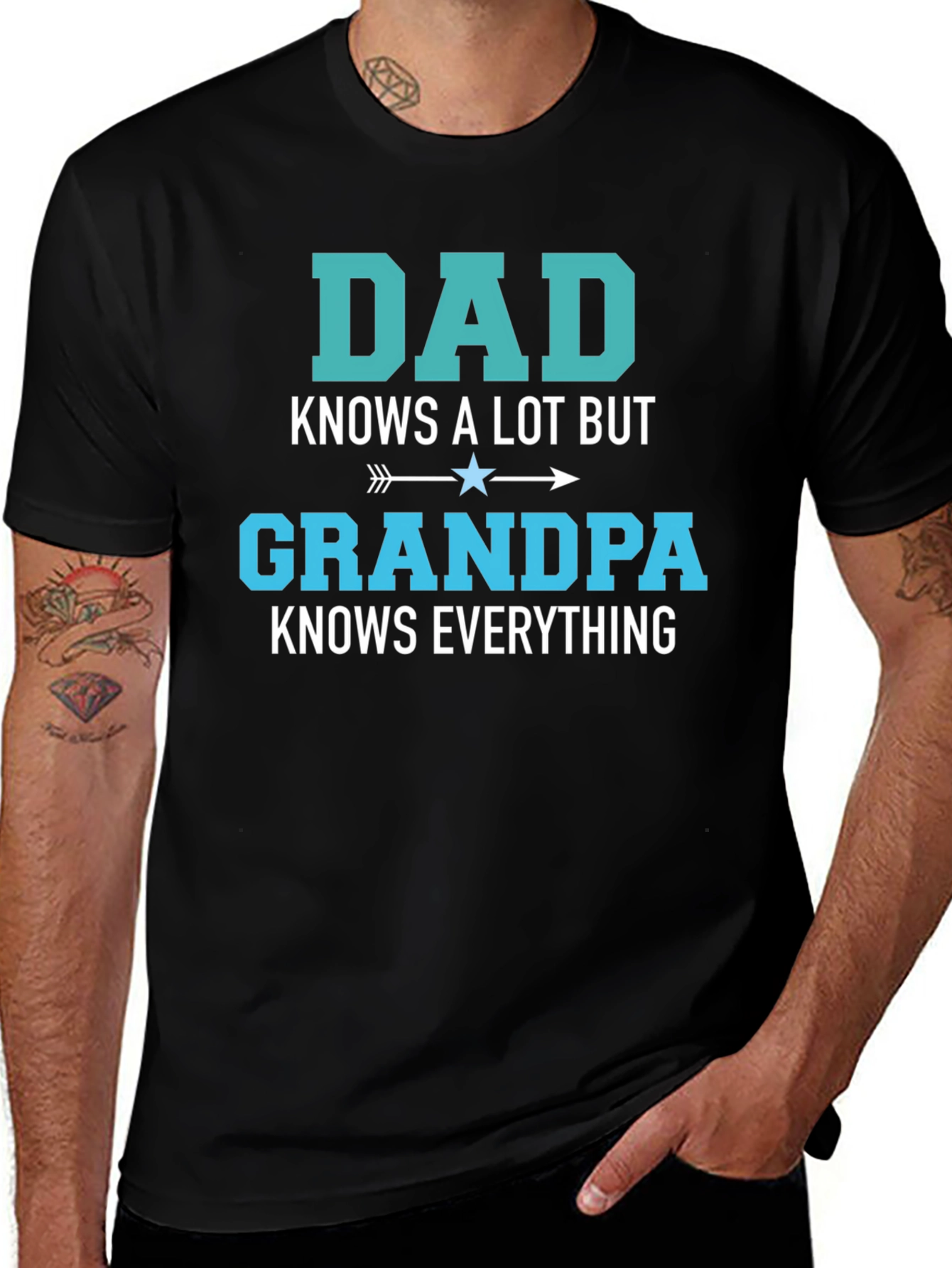 Dad Knows A Lot Grandpa Knows Everything T-Shirt