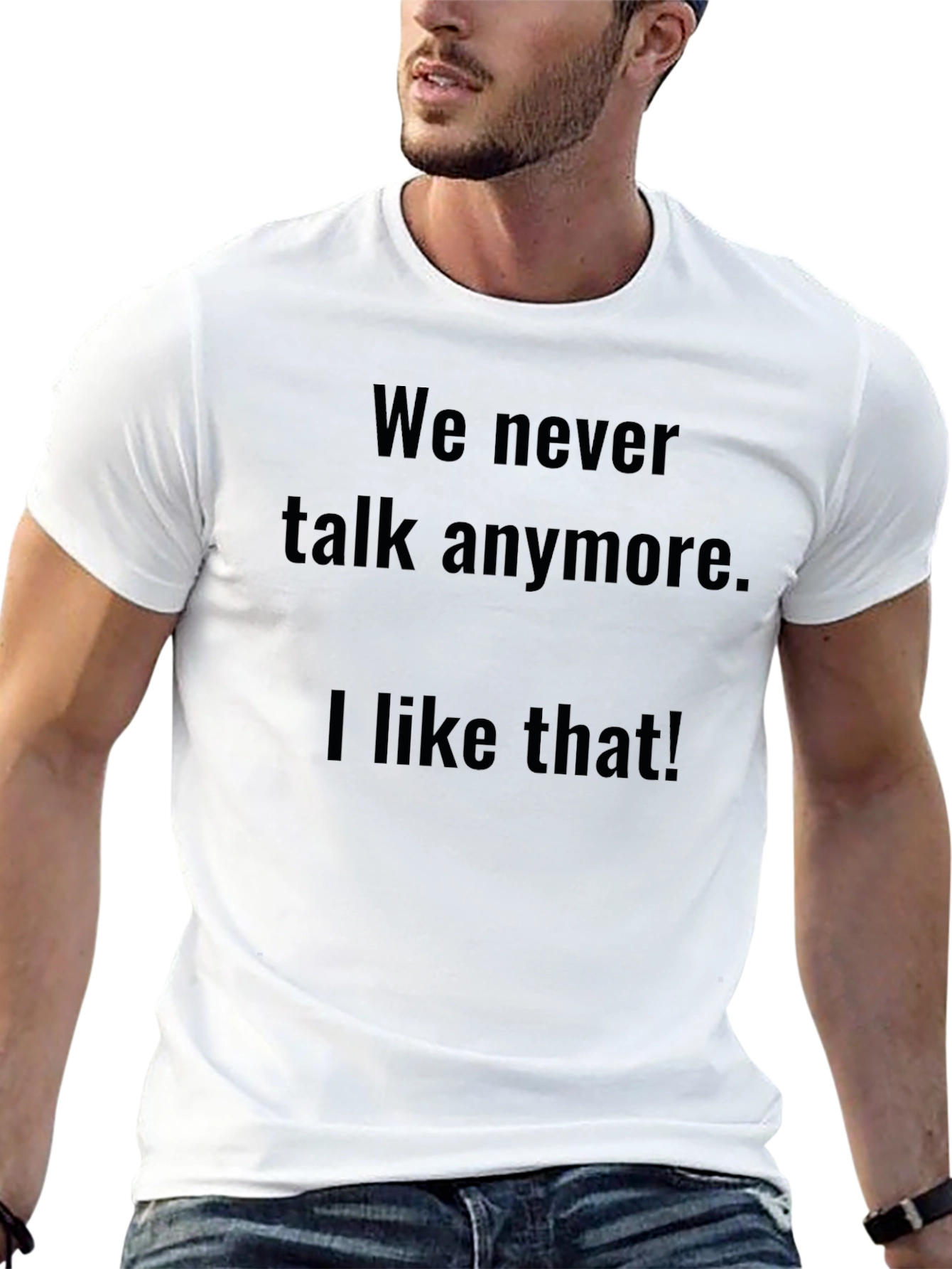 Mens We Never Talk Anymore Graphic Tee