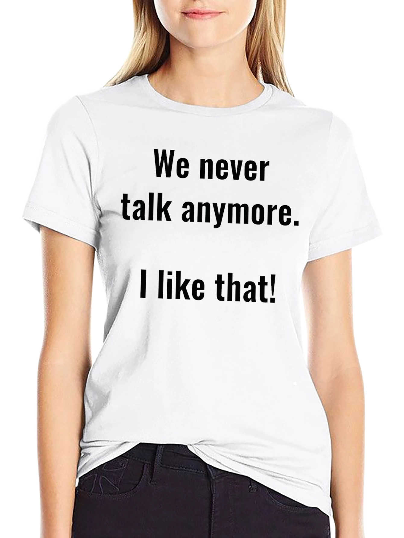 Mens We Never Talk Anymore Graphic Tee