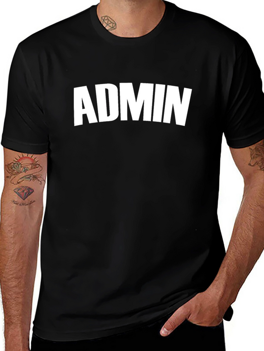 ADMIN Black Graphic T-Shirt