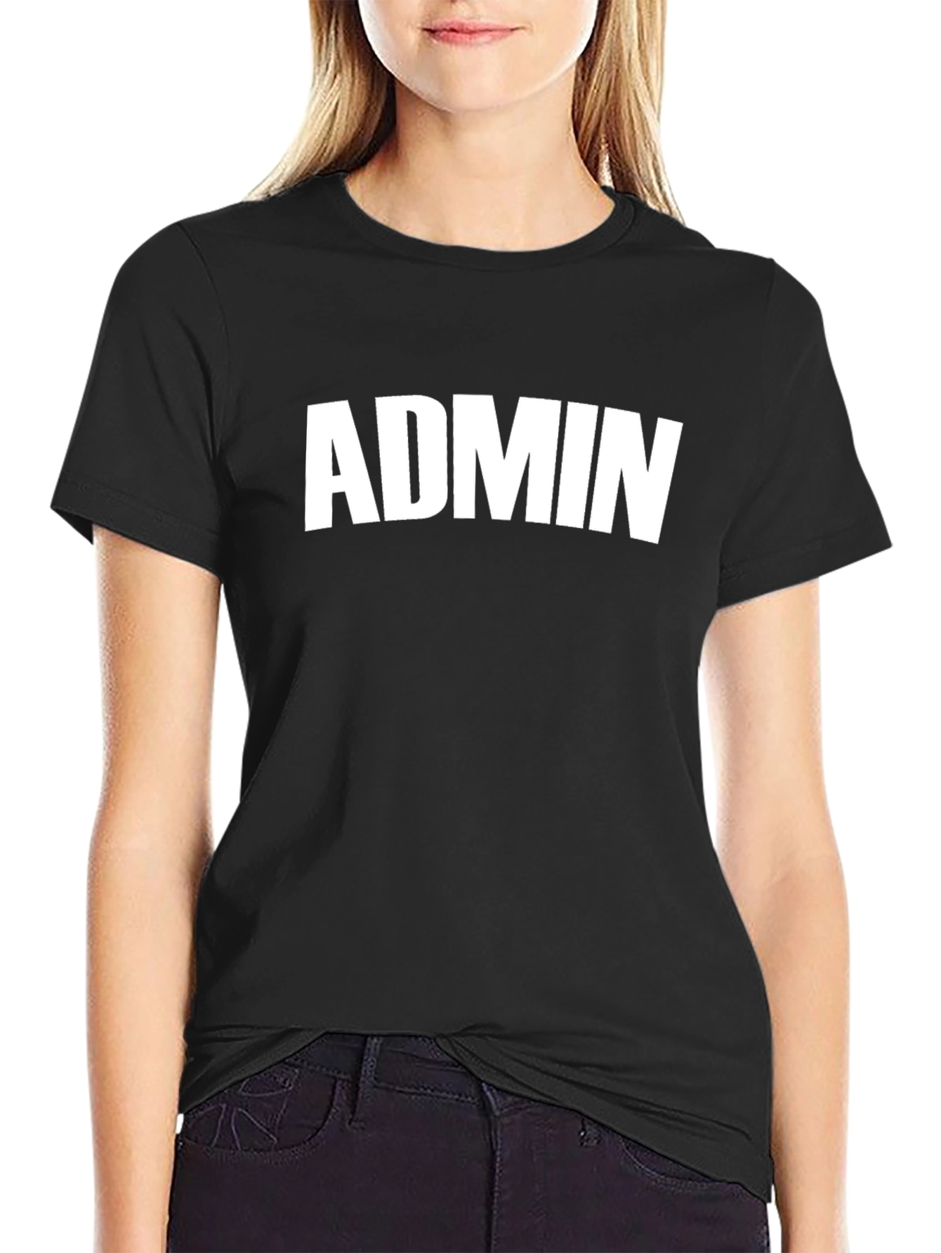 ADMIN Black Graphic T-Shirt