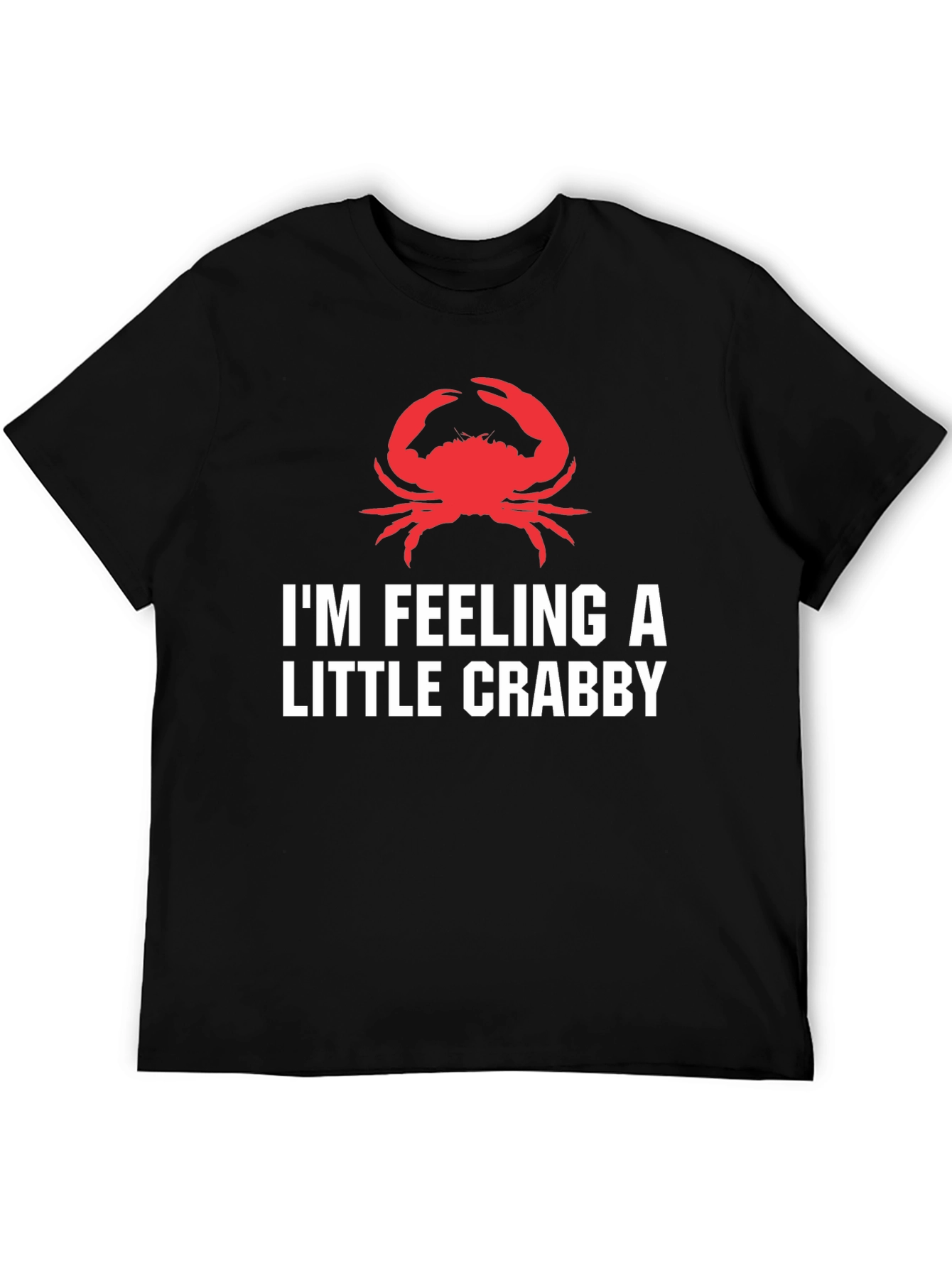 Feeling Crabby Graphic Tee - Black Cotton T-Shirt