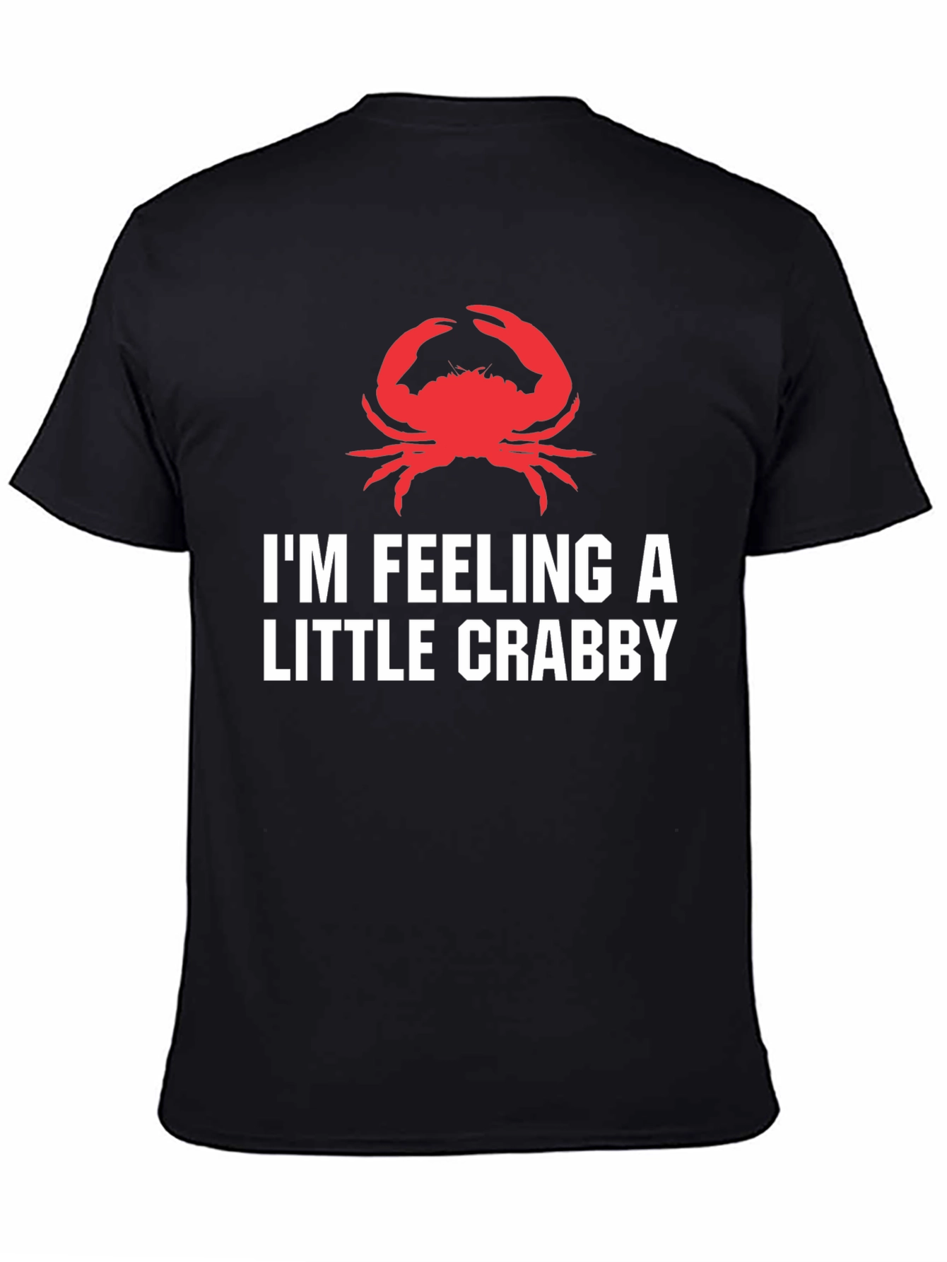 Feeling Crabby Graphic Tee - Black Cotton T-Shirt