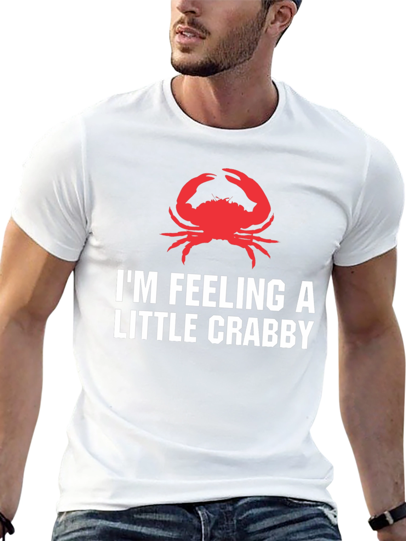 Feeling Crabby Graphic Tee - Black Cotton T-Shirt