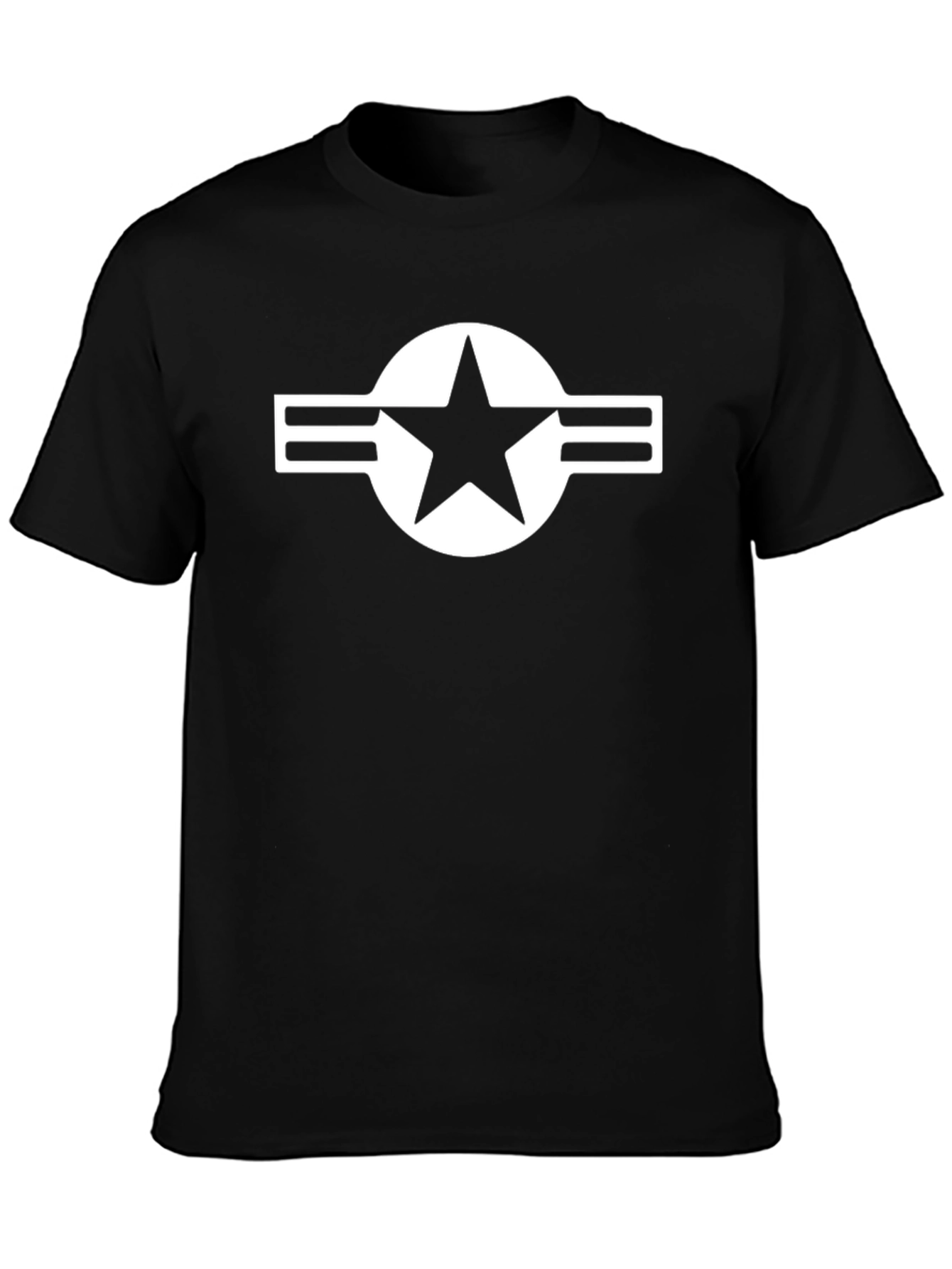US Air Force Star Logo Black T-Shirt