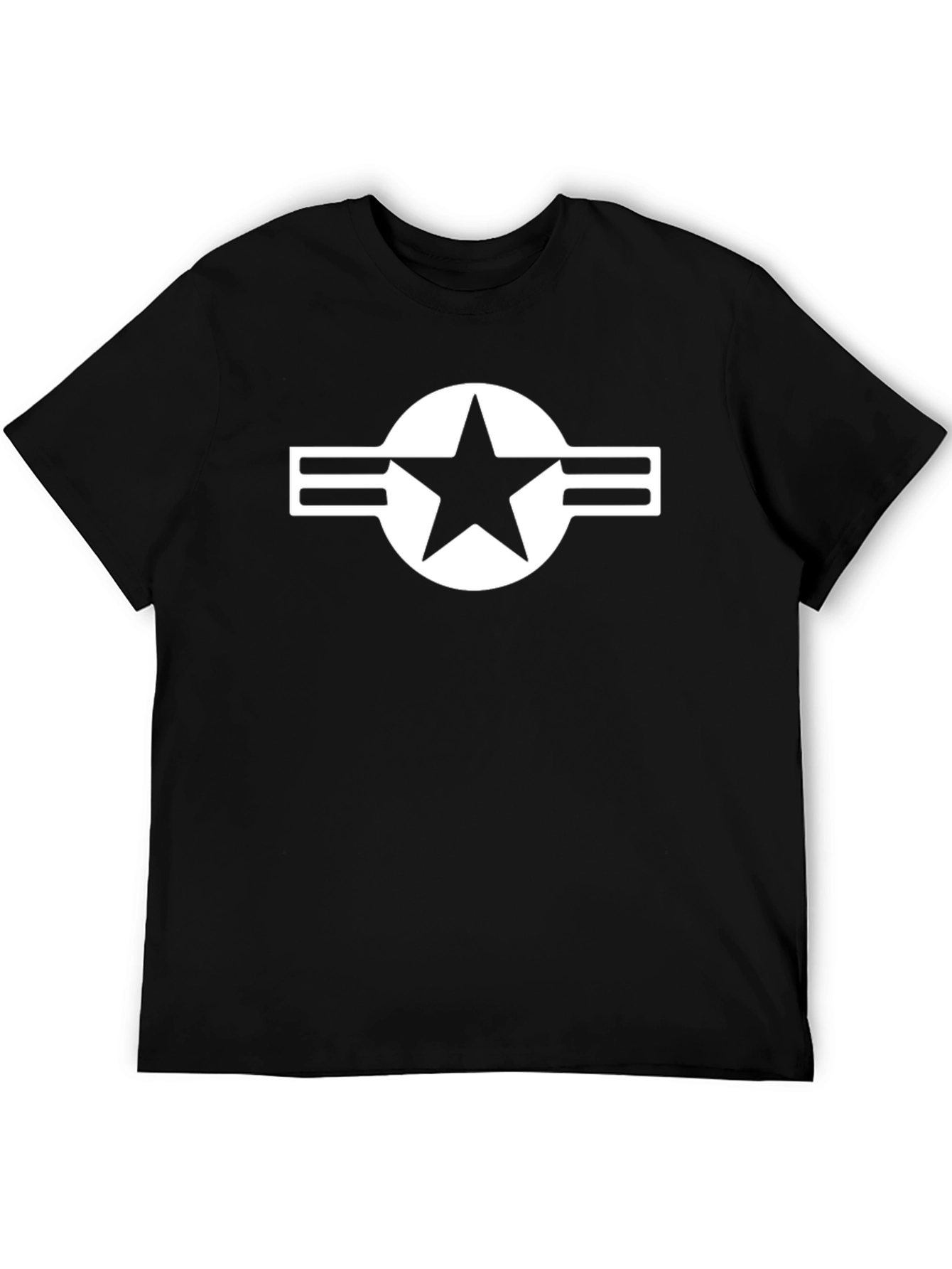 US Air Force Star Logo Black T-Shirt