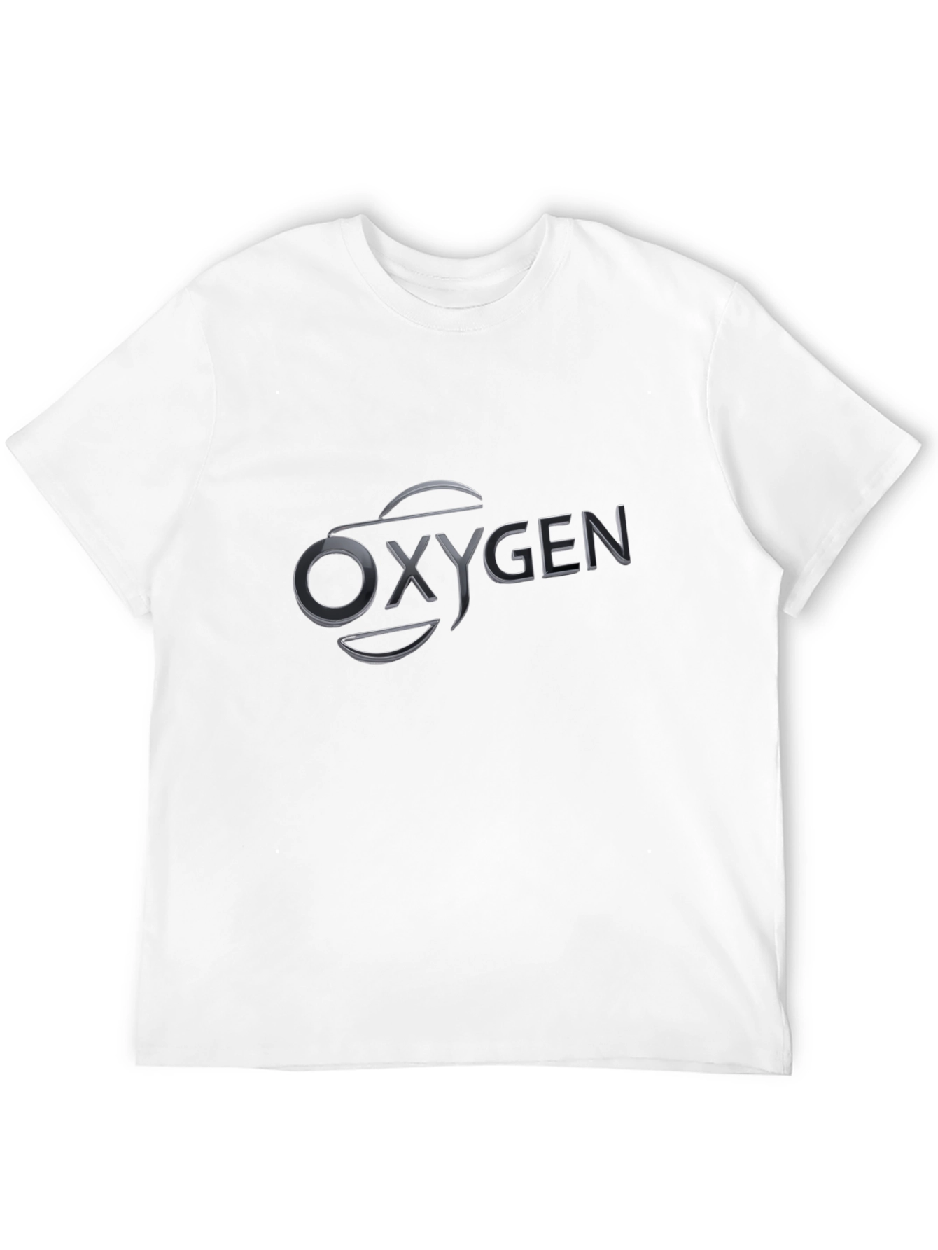 Oxygen Graphic T-Shirt - Black Crew Neck