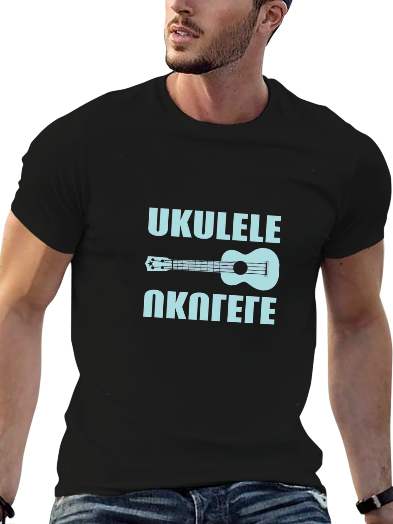 Ukulele Okolete Black T-Shirt