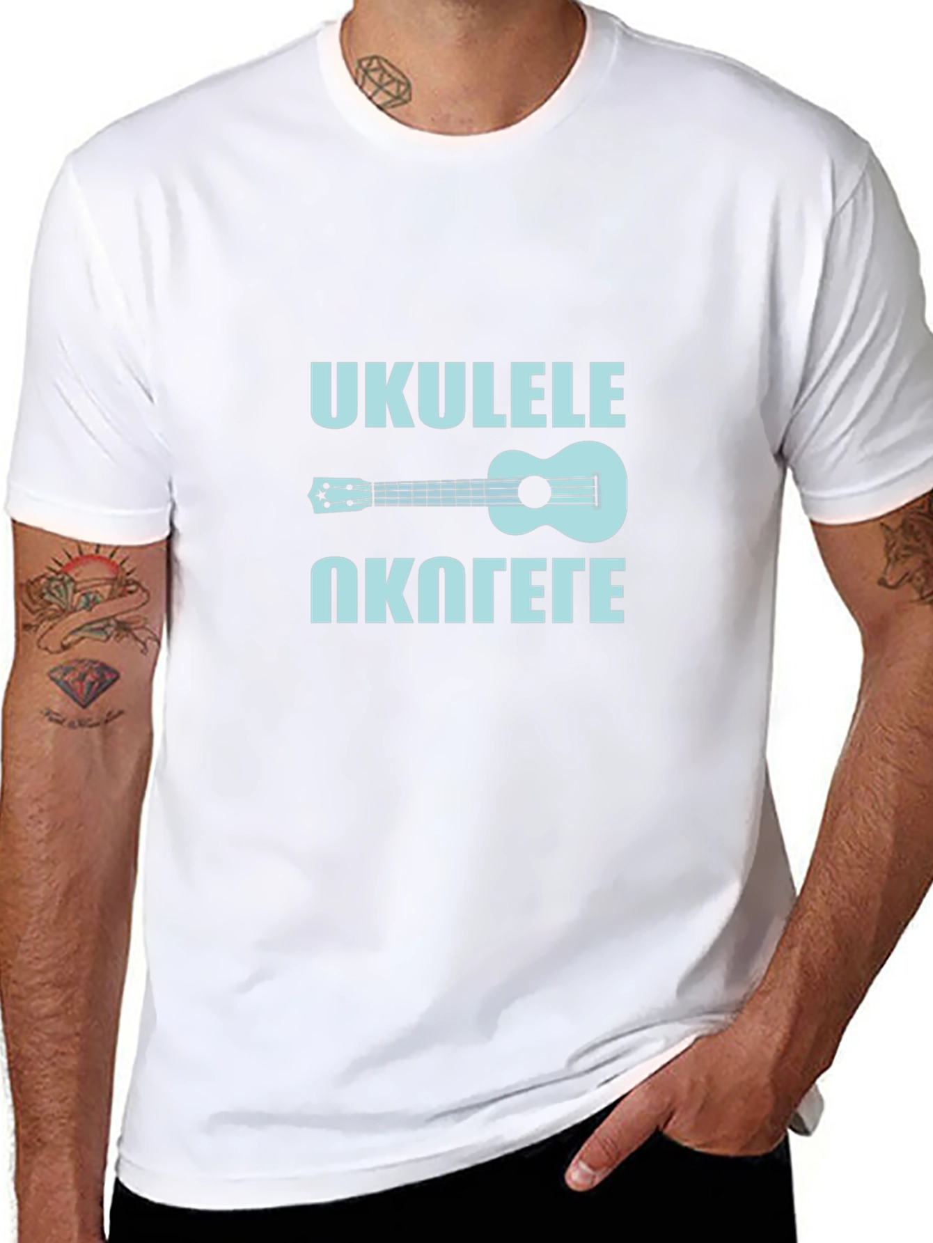 Ukulele Okolete Black T-Shirt
