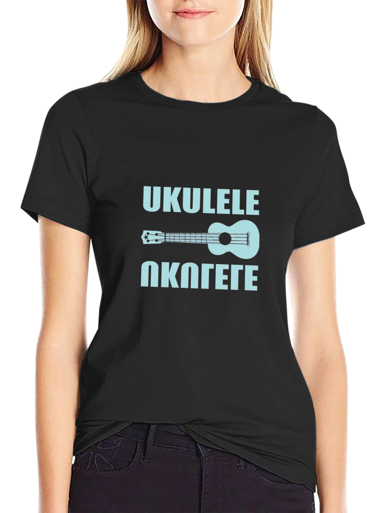 Ukulele Okolete Black T-Shirt