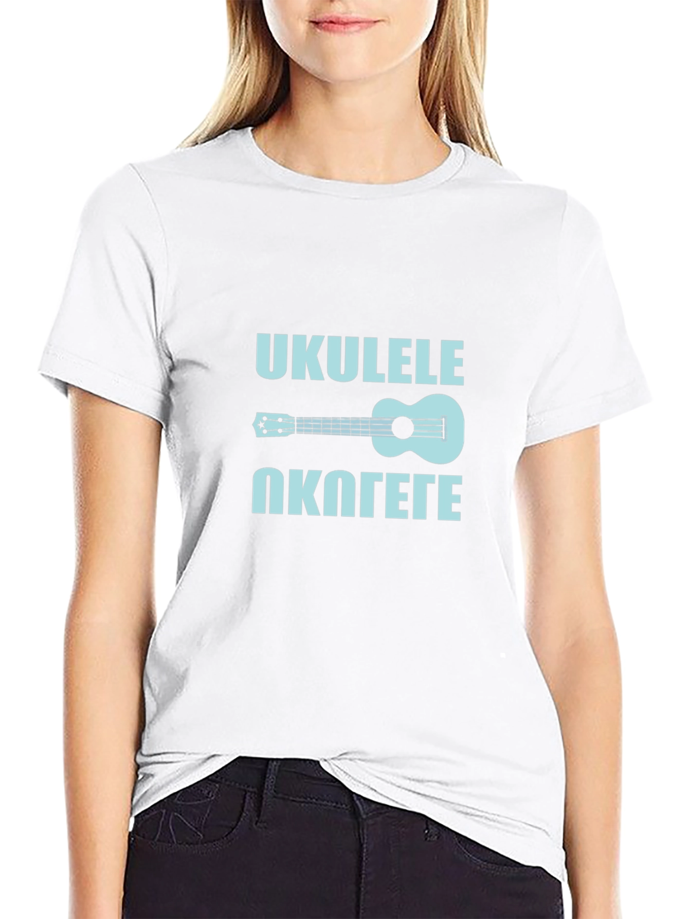 Ukulele Okolete Black T-Shirt