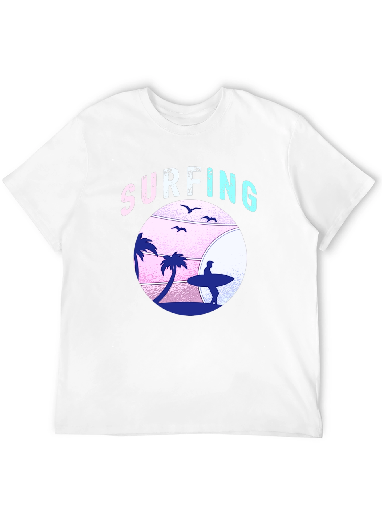 Surfing Beach Graphic T-Shirt