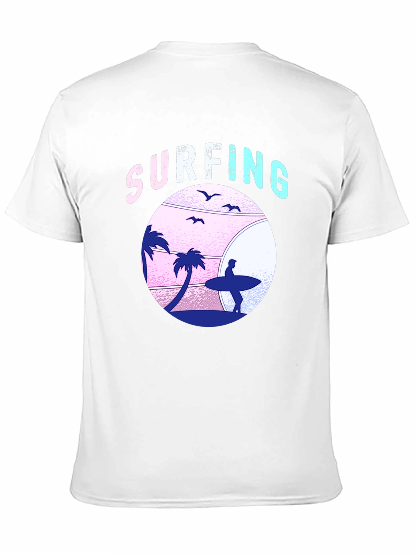 Surfing Beach Graphic T-Shirt
