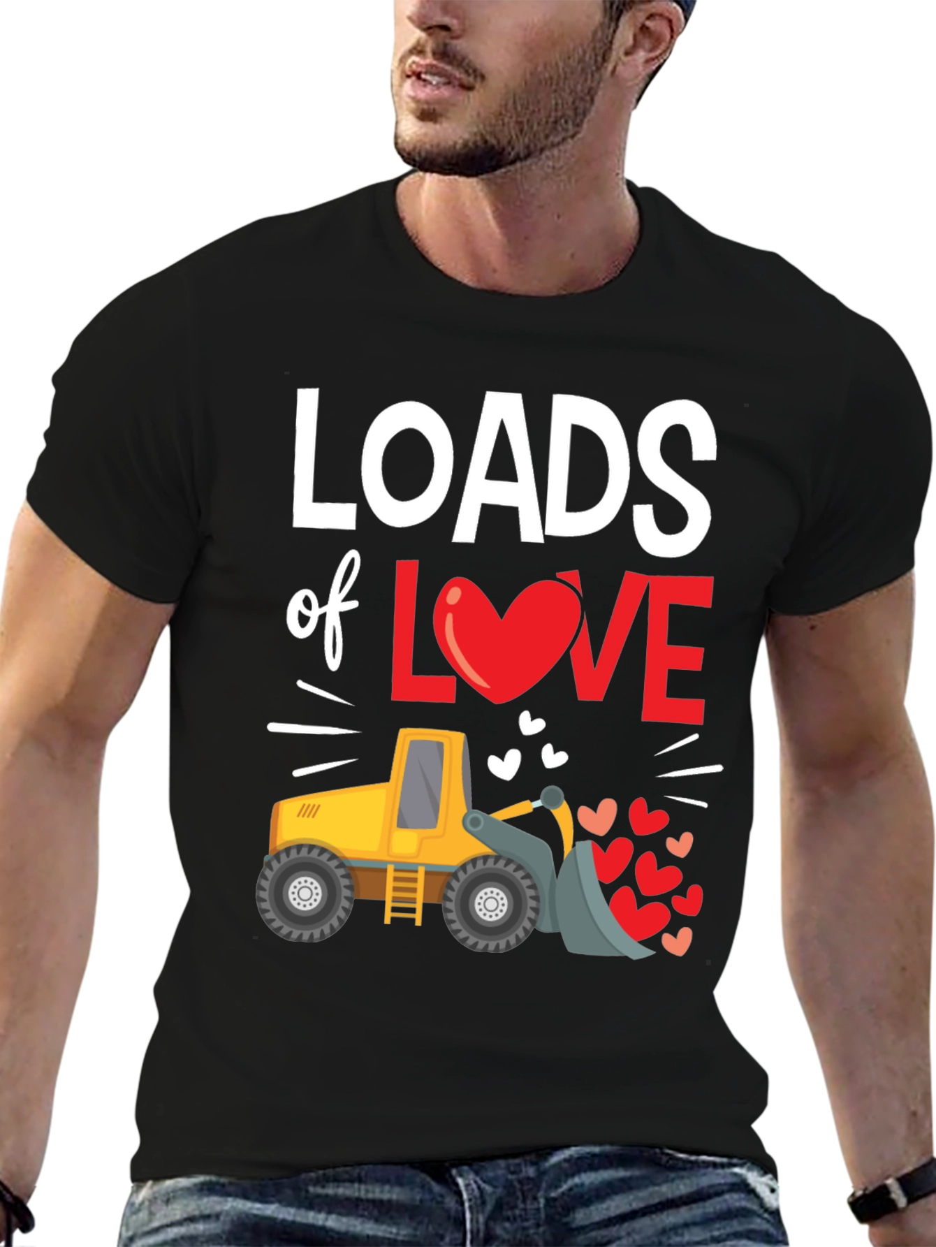 Loads of Love Tractor Valentines Day T-Shirt