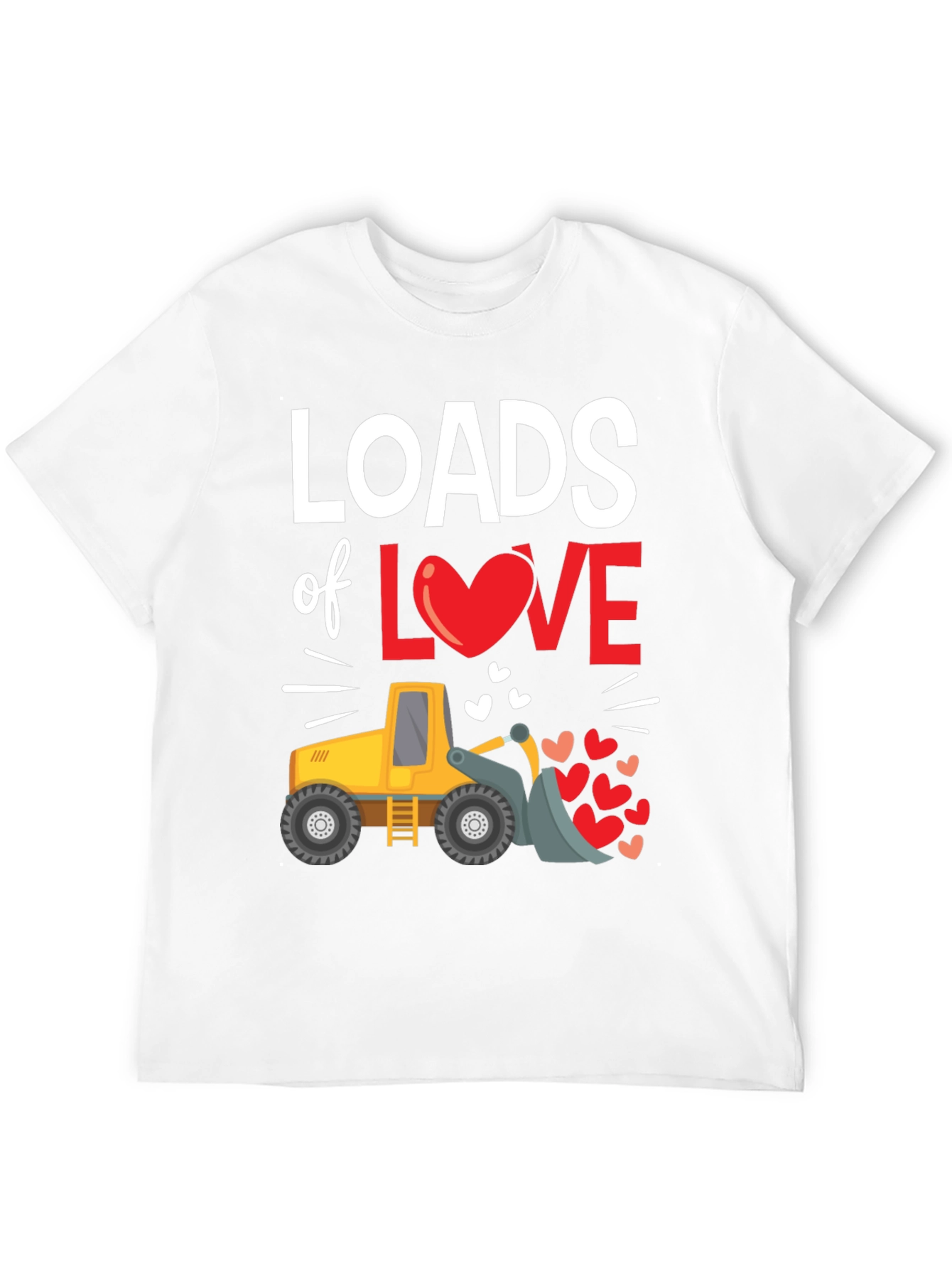 Loads of Love Tractor Valentines Day T-Shirt