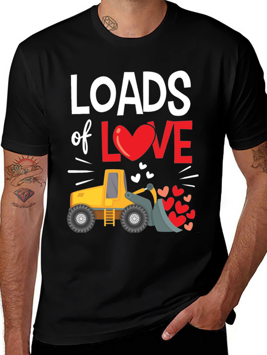 Loads of Love Tractor Valentines Day T-Shirt