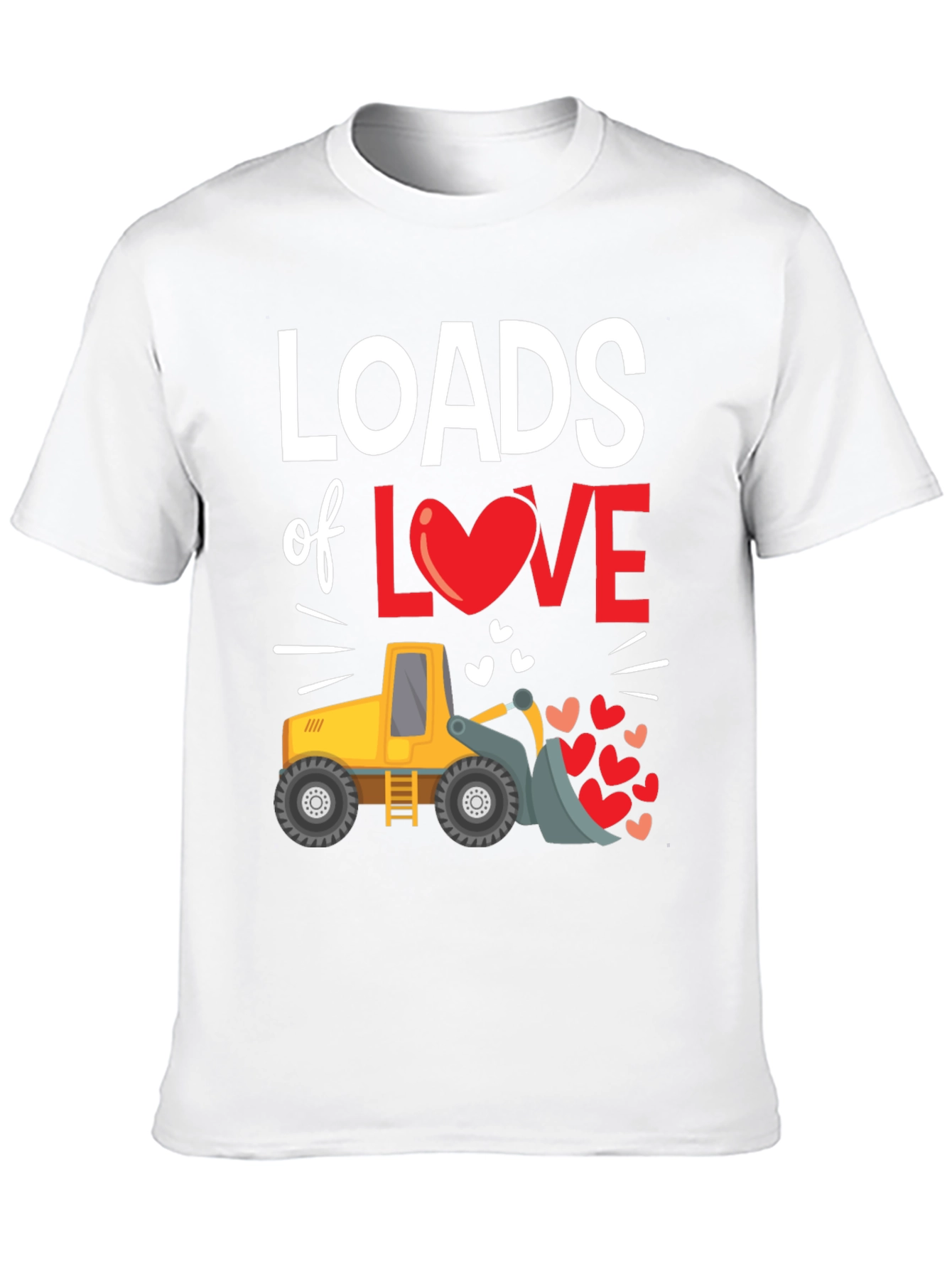 Loads of Love Tractor Valentines Day T-Shirt