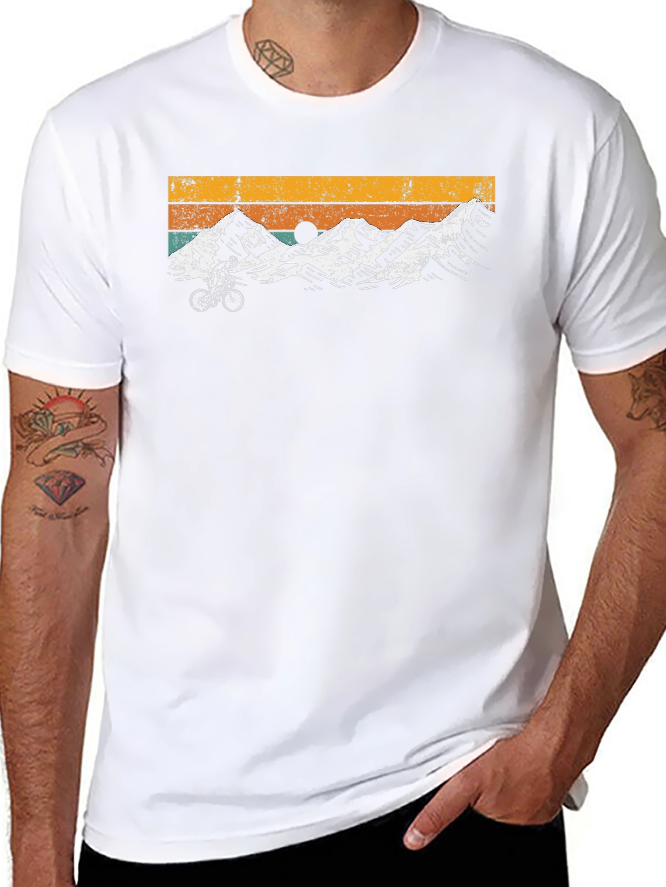 Retro Mountain Biking T-Shirt