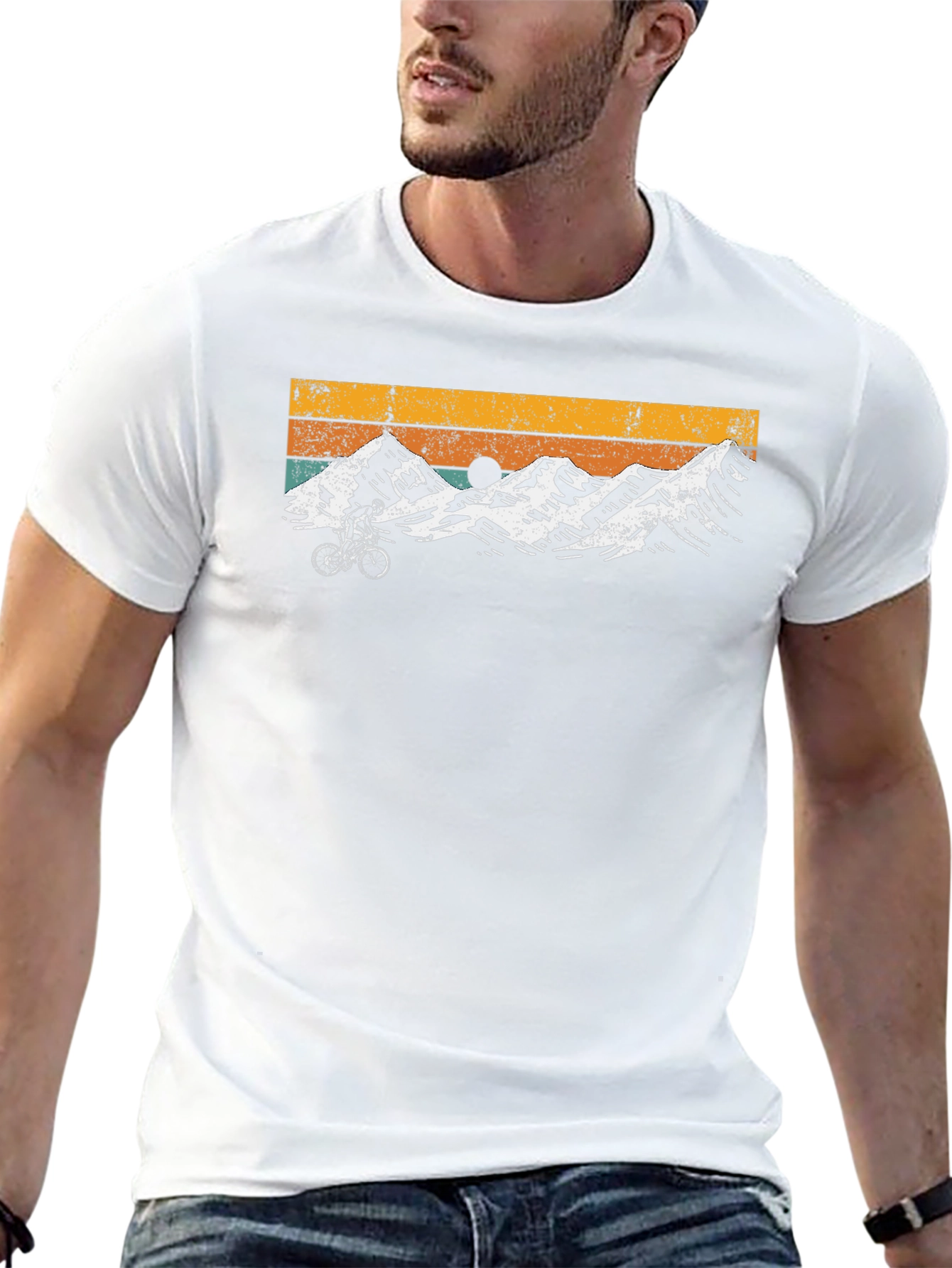 Retro Mountain Biking T-Shirt