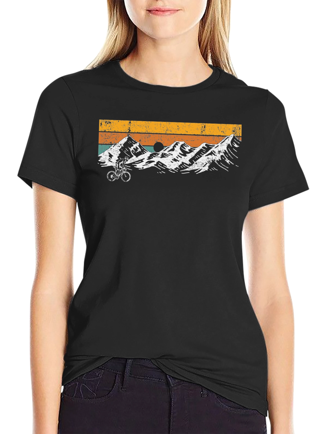 Retro Mountain Biking T-Shirt