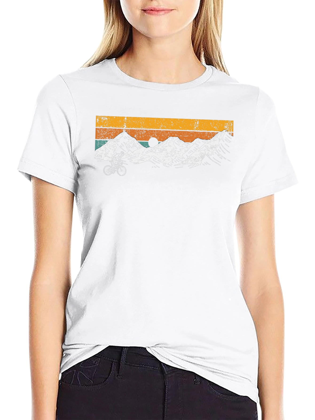 Retro Mountain Biking T-Shirt