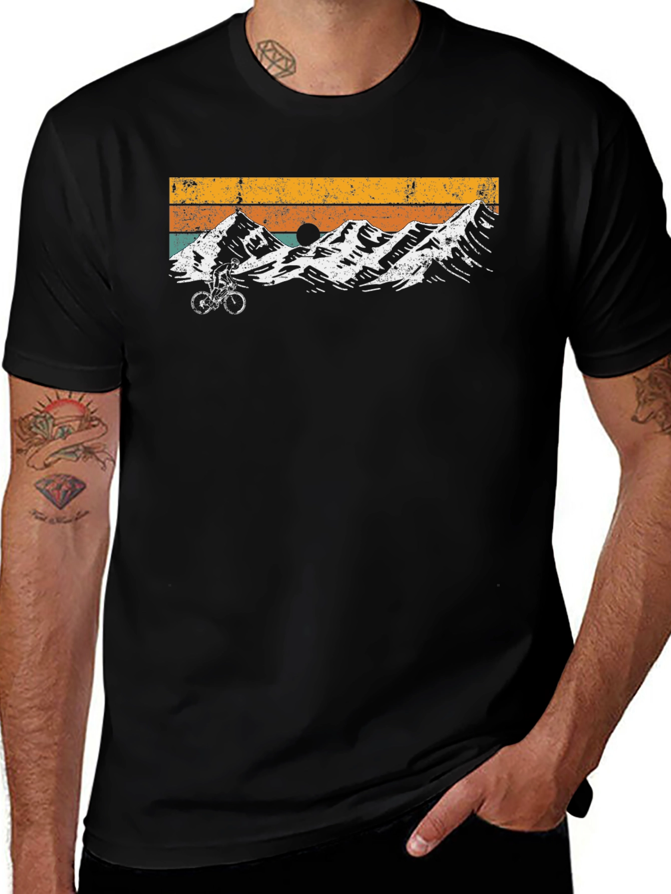 Retro Mountain Biking T-Shirt