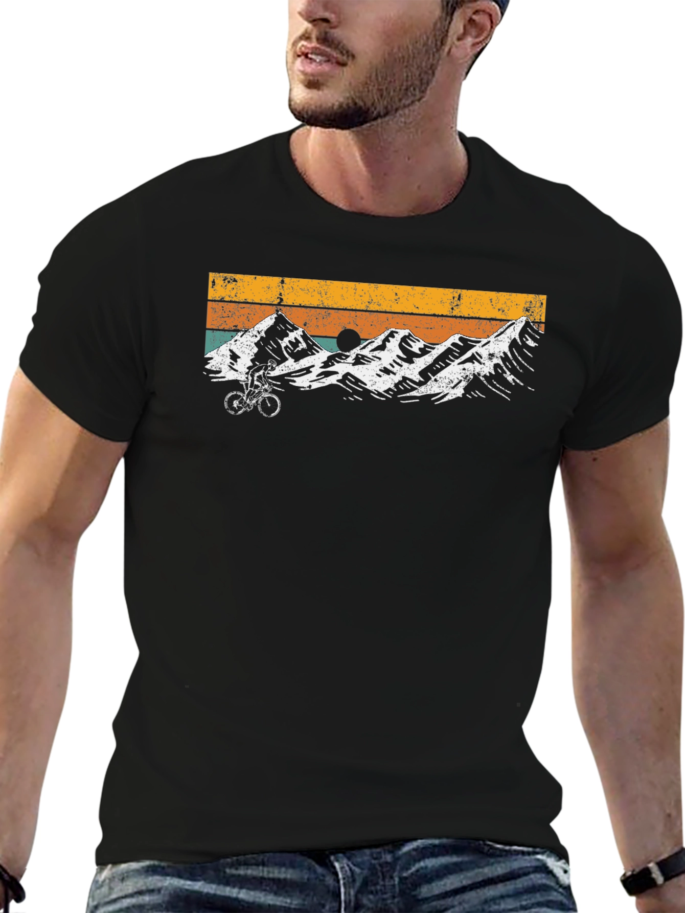 Retro Mountain Biking T-Shirt