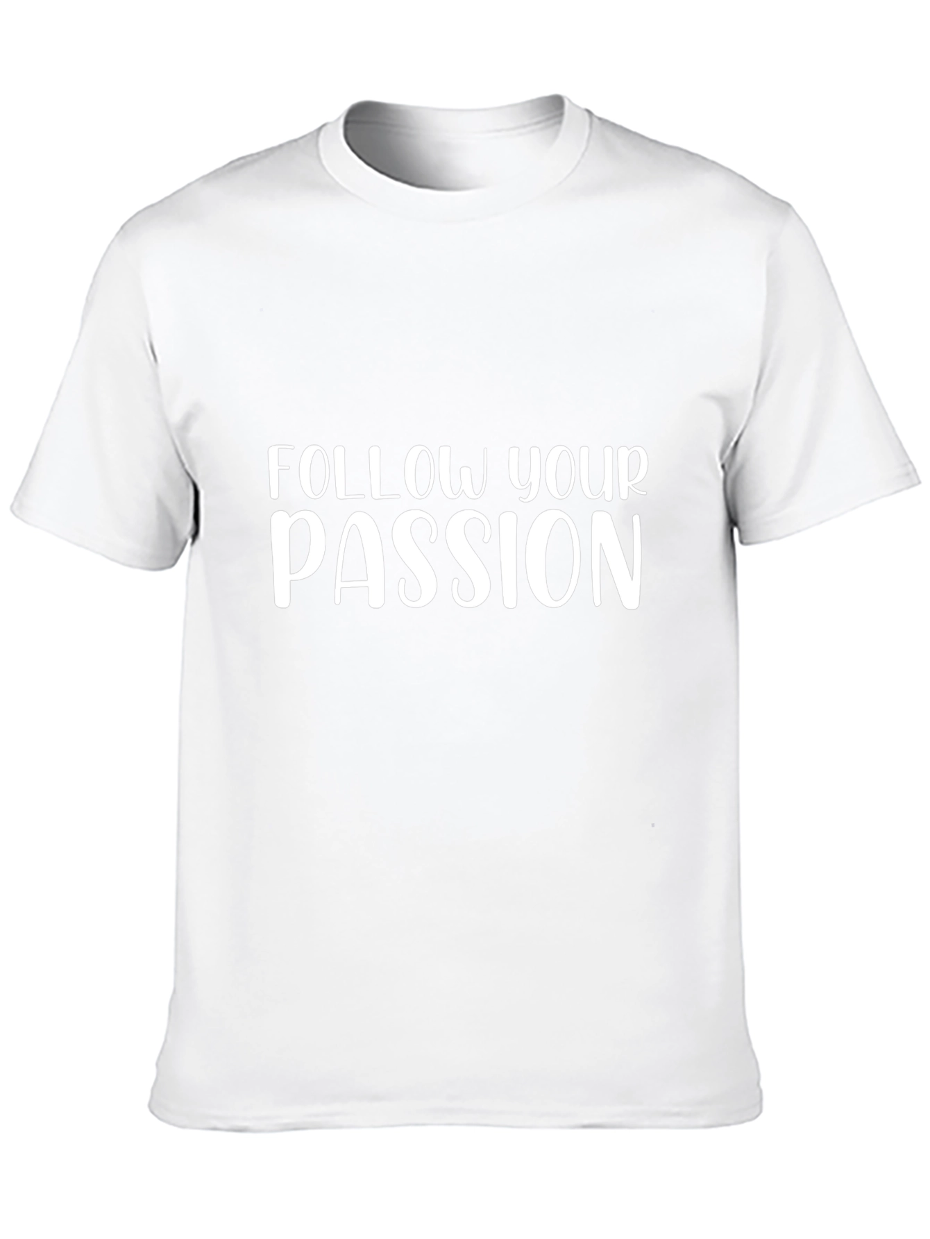 Follow Your Passion Black Graphic Tee