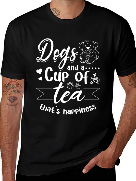 Dogs and Tea Happiness T-Shirt