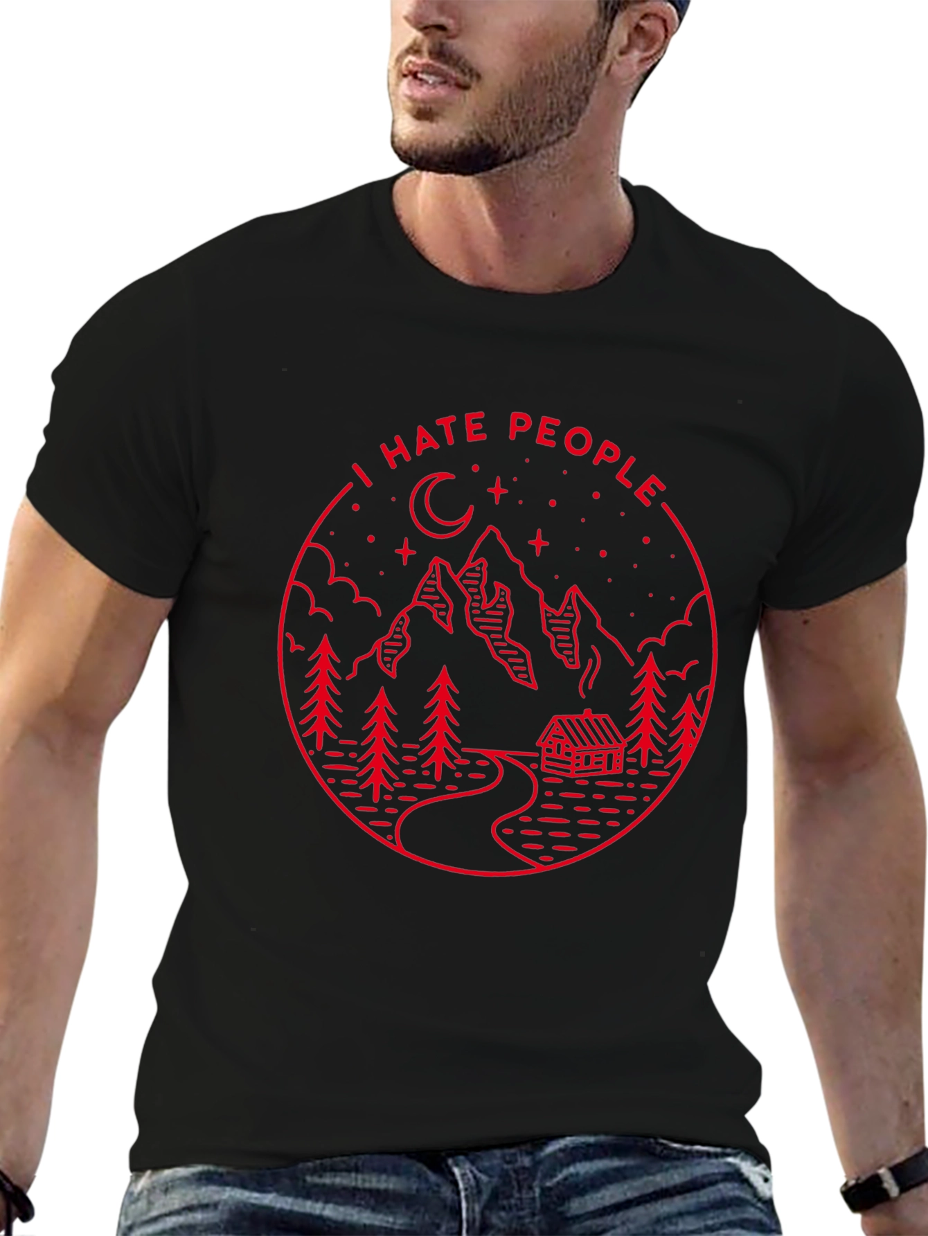 I Hate People Graphic Tee - Mountain Cabin Design