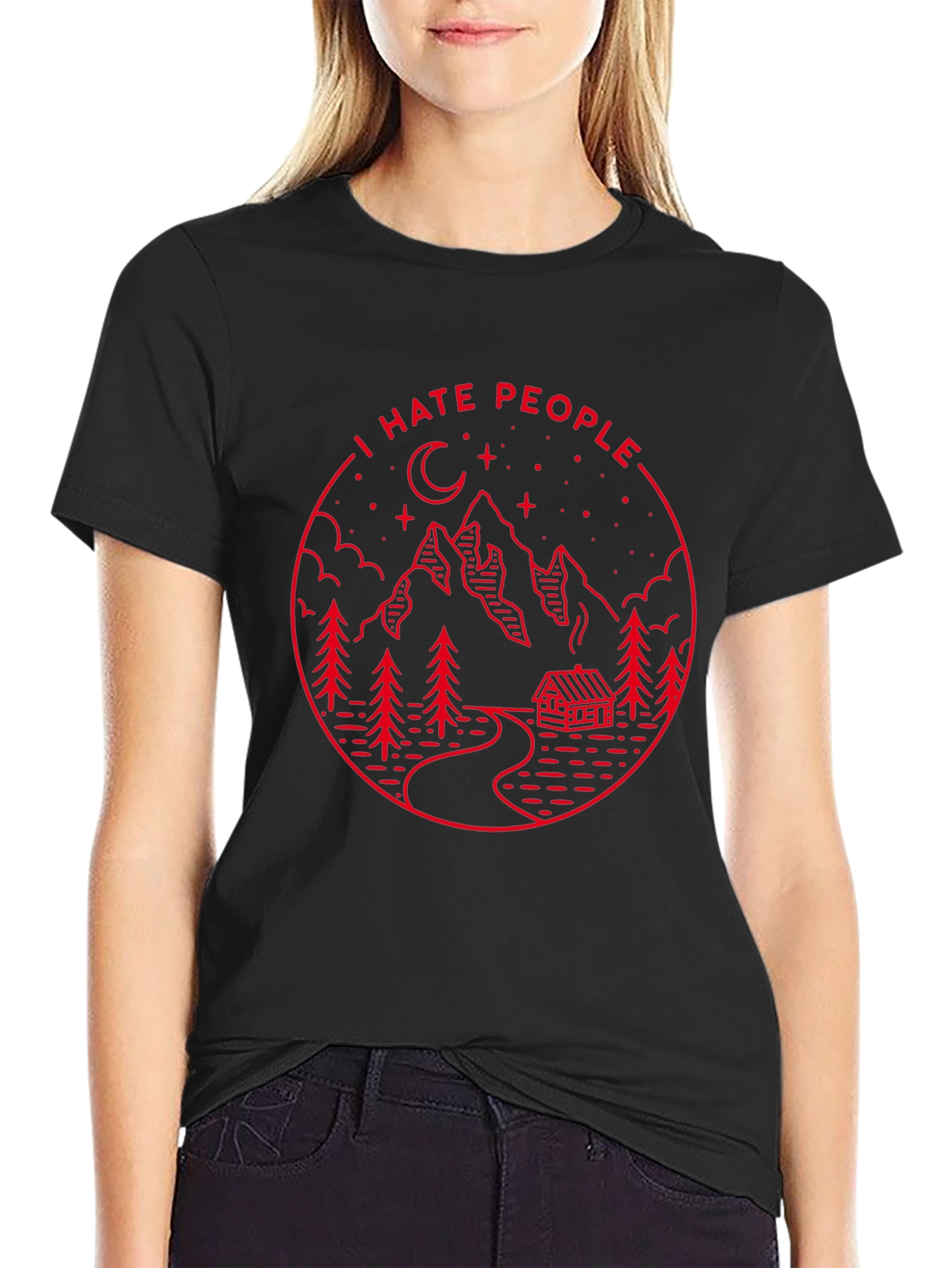 I Hate People Graphic Tee - Mountain Cabin Design